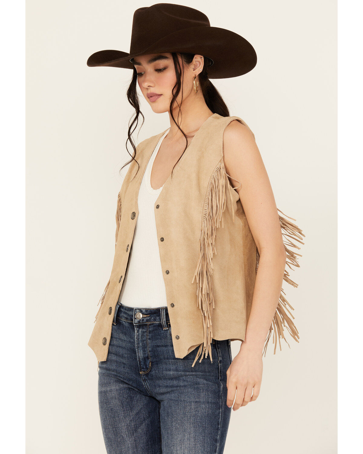 Women's Scully Fringe Suede Vest