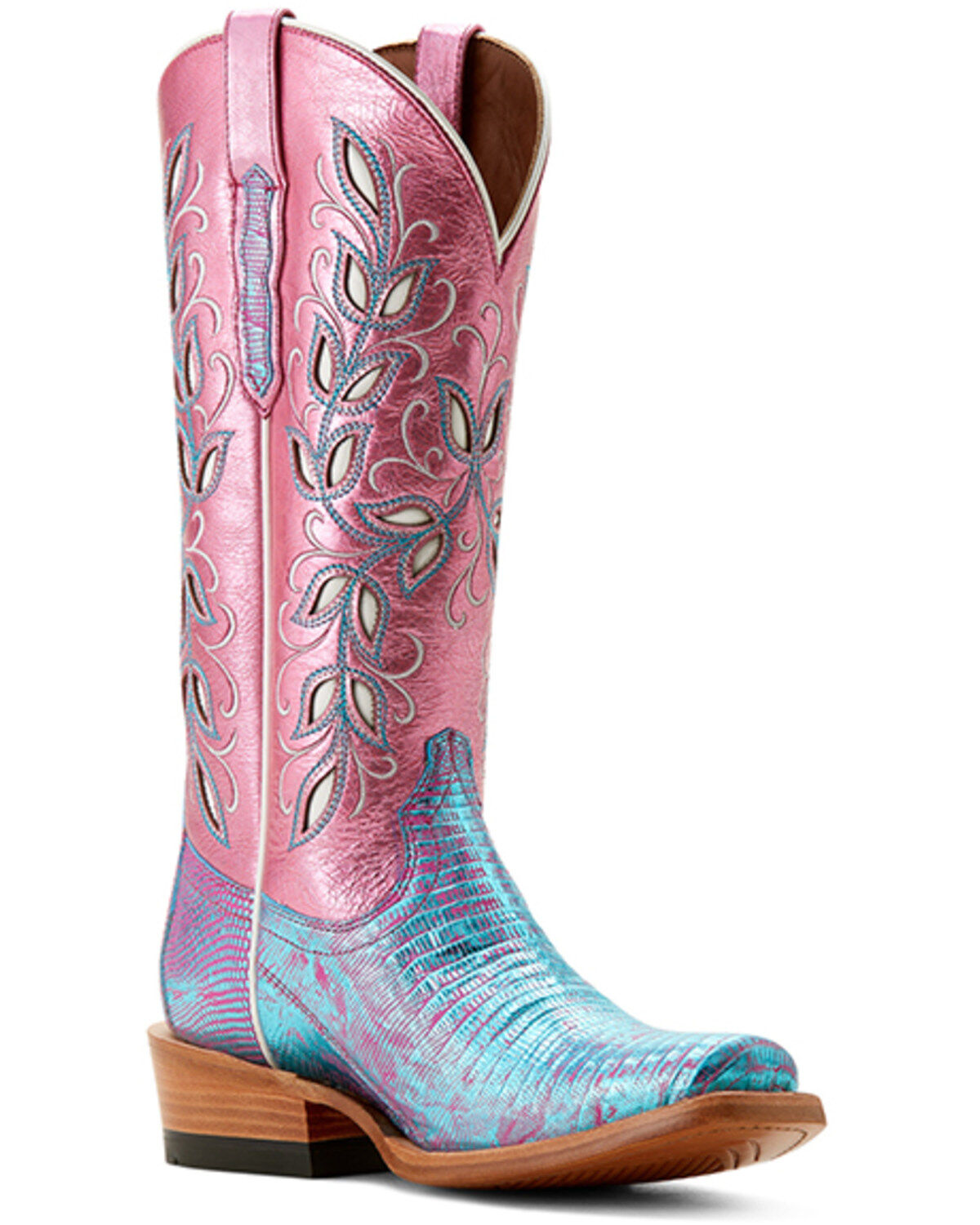 Women's Ariat Futurity Exotic Lizard Western Boots - Square Toe