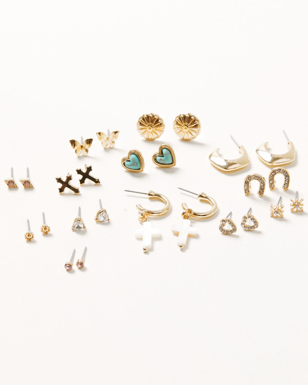 Women's Shyanne Western Cross Earring Set - 25 Piece