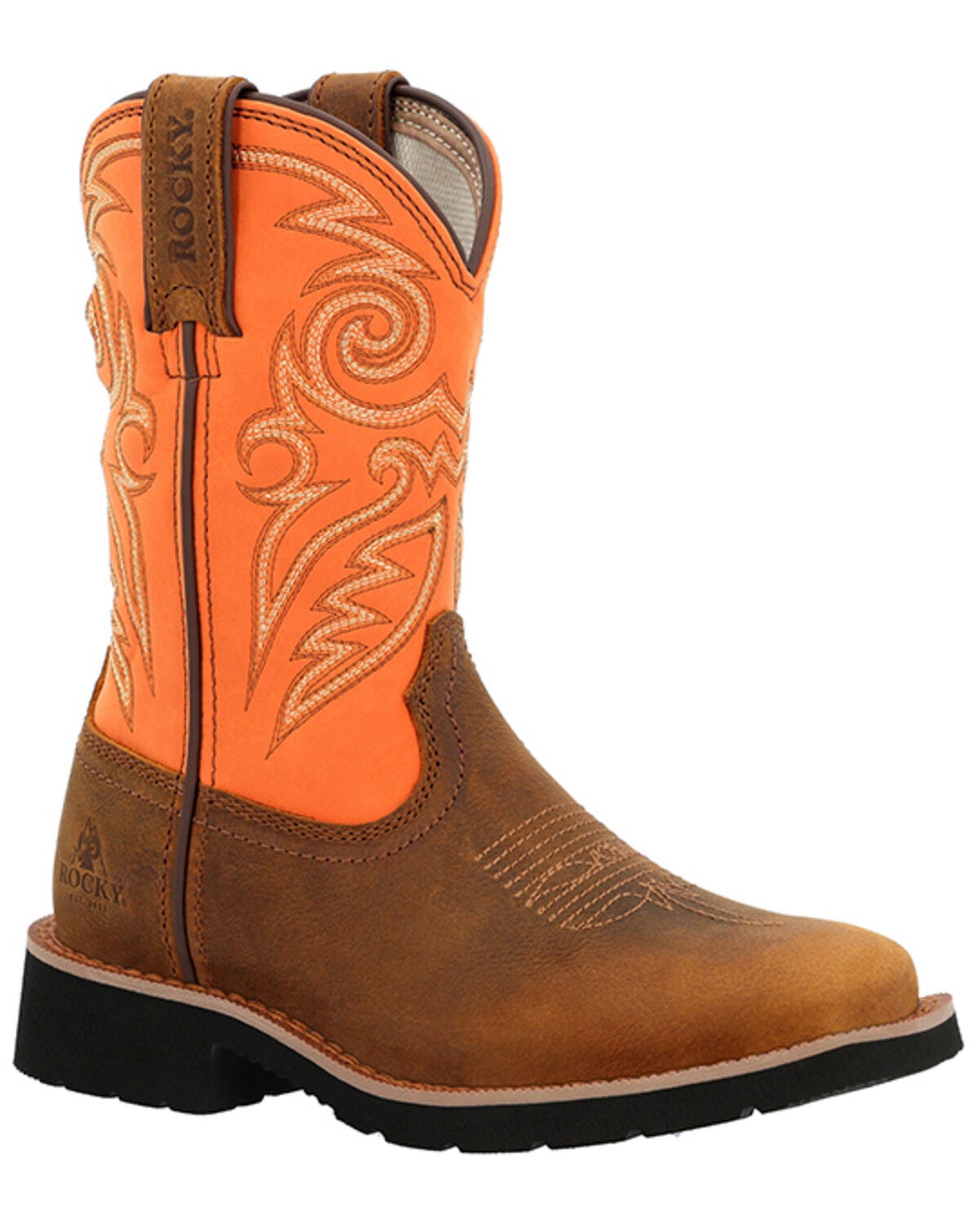 Boys' Rocky Monocrepe Western Boots - Broad Square Toe