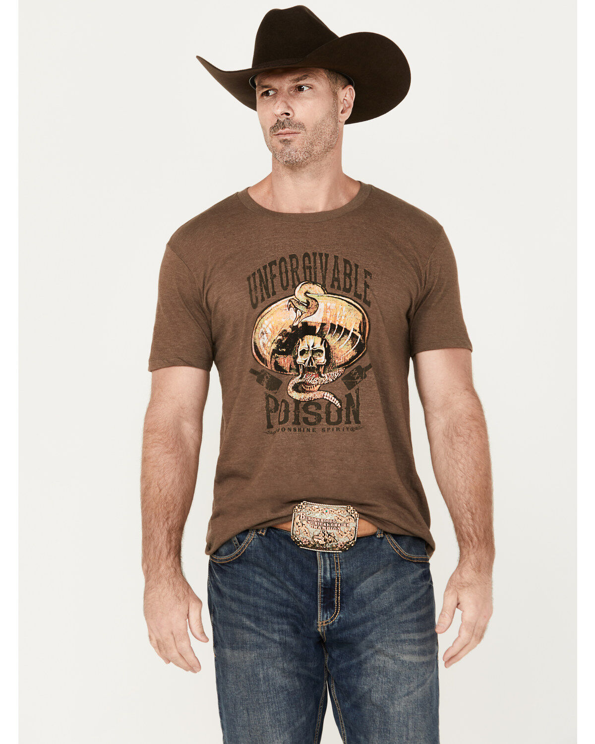 Men's Moonshine Spirit Unforgivable Poison Short Sleeve Graphic T-Shir