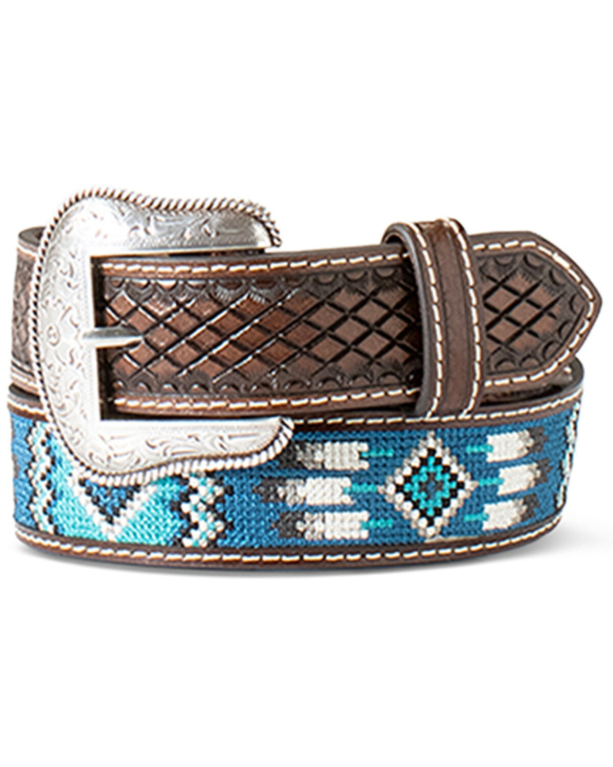 Boys' M & F Western Southwestern Embroidered Belt