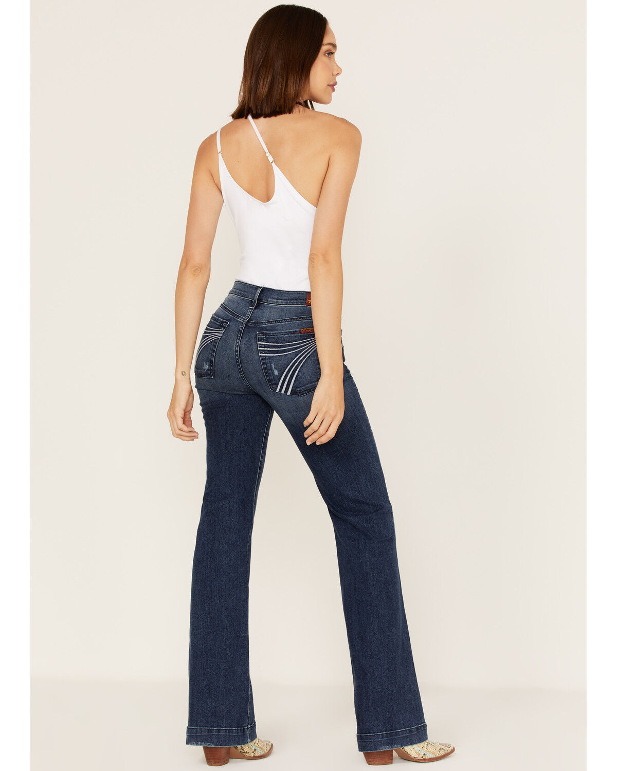 Women's 7 For All Mankind Dojo Trouser Flare Jeans