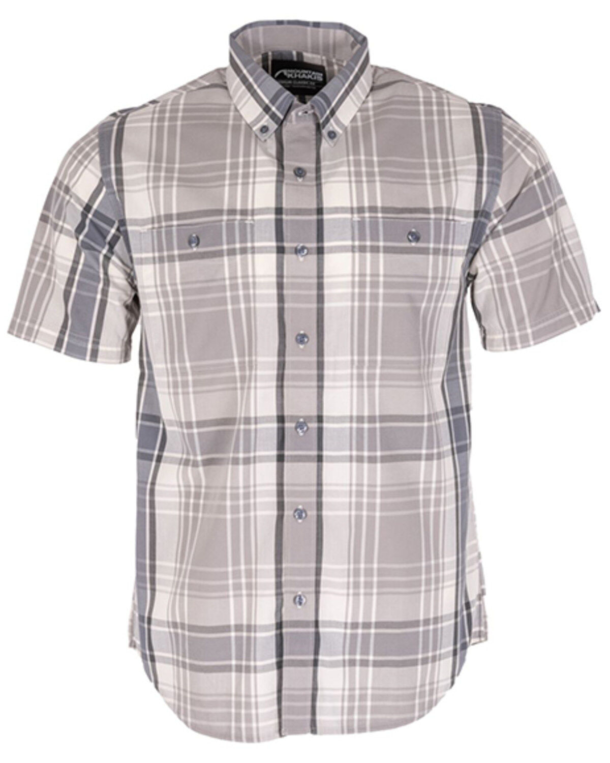 Men's Mountain Khakis Denison Plaid Print Short Sleeve Button-Down Shi