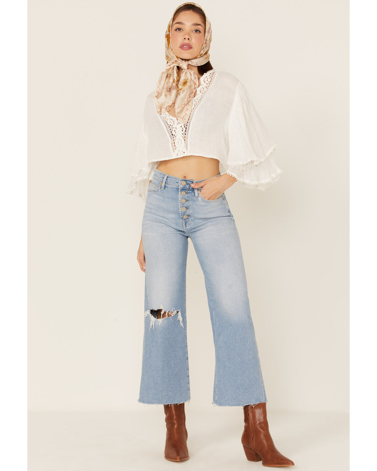 Women's 7 For All Mankind Luxe Vintage Cropped Jo Trouser Flare Jeans