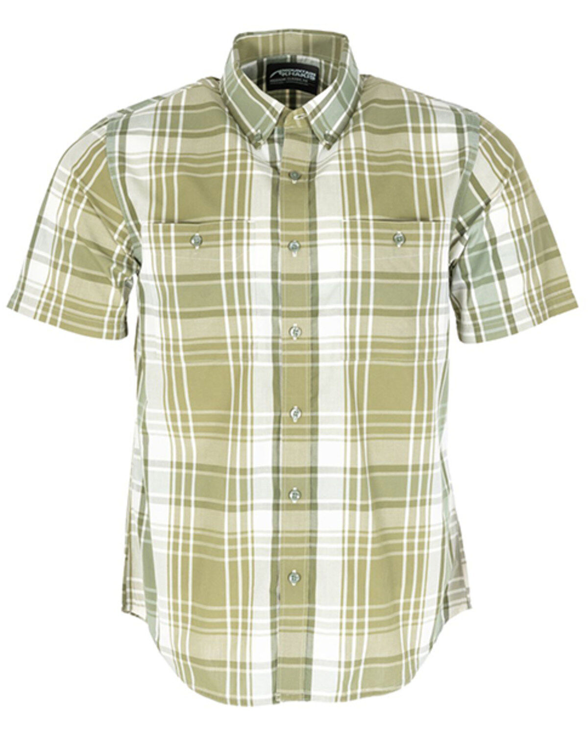 Men's Mountain Khakis Denison Plaid Print Short Sleeve Button-Down Shi
