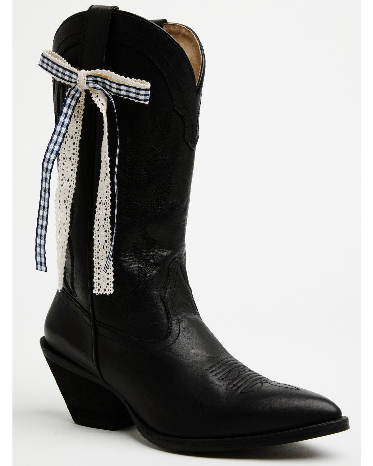 Women's Shyanne Gingham Lace Boot Bow