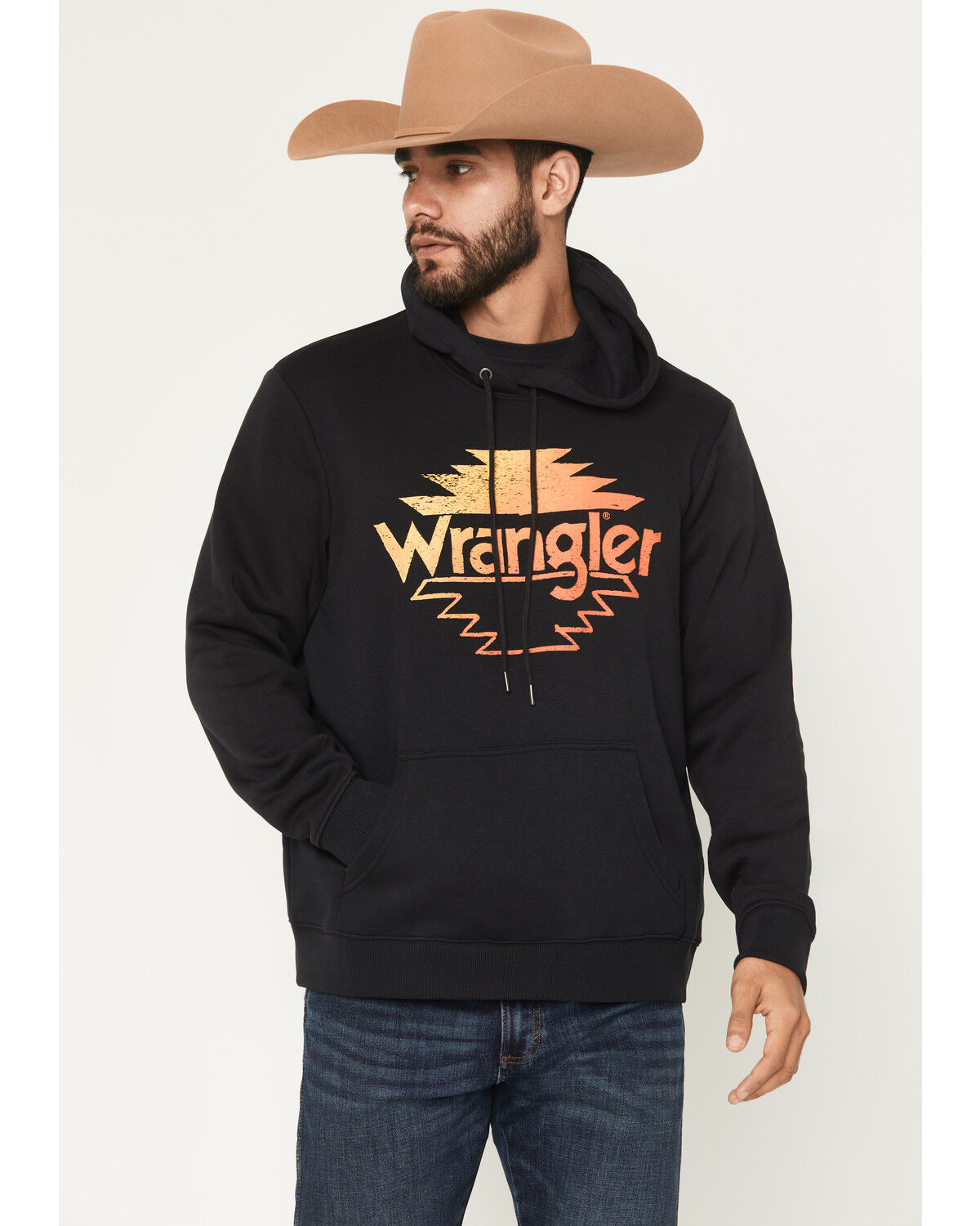 Men's Wrangler Logo Graphic Hooded Sweatshirt