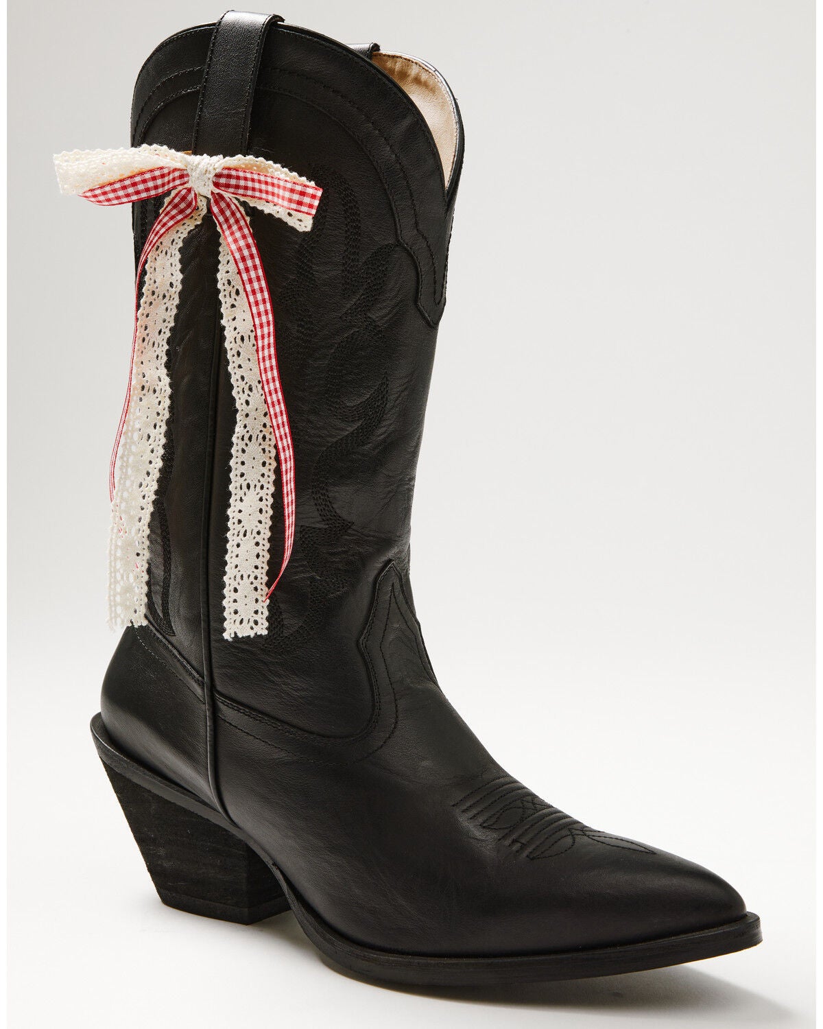 Women's Shyanne Gingham Lace Boot Bow