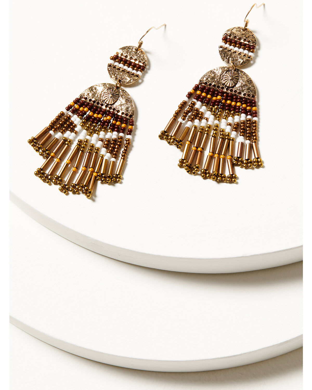 Women's Shyanne Summer Moon Antique Seed Bead Earrings