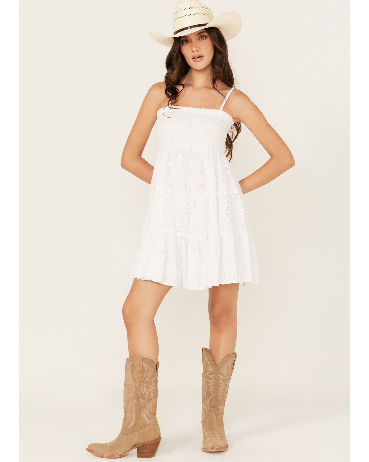 Women's Angie Smocked Front Mini Dress