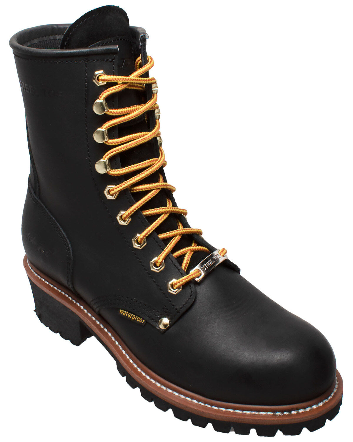 Men's Ad Tec 9" Waterproof Logger Work Boots - Soft Toe
