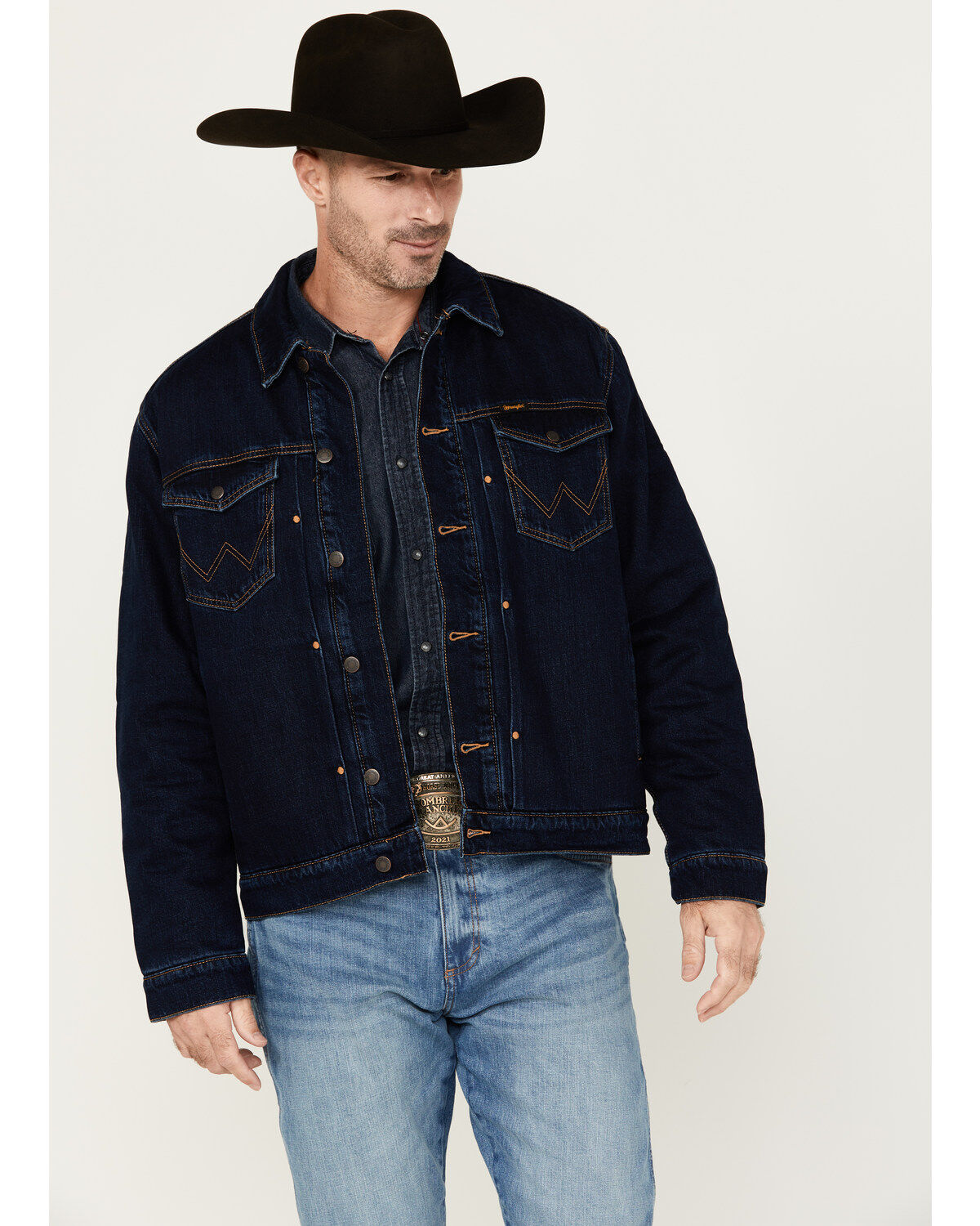 Men's Wrangler Vintage Sherpa Lined Trucker Jacket