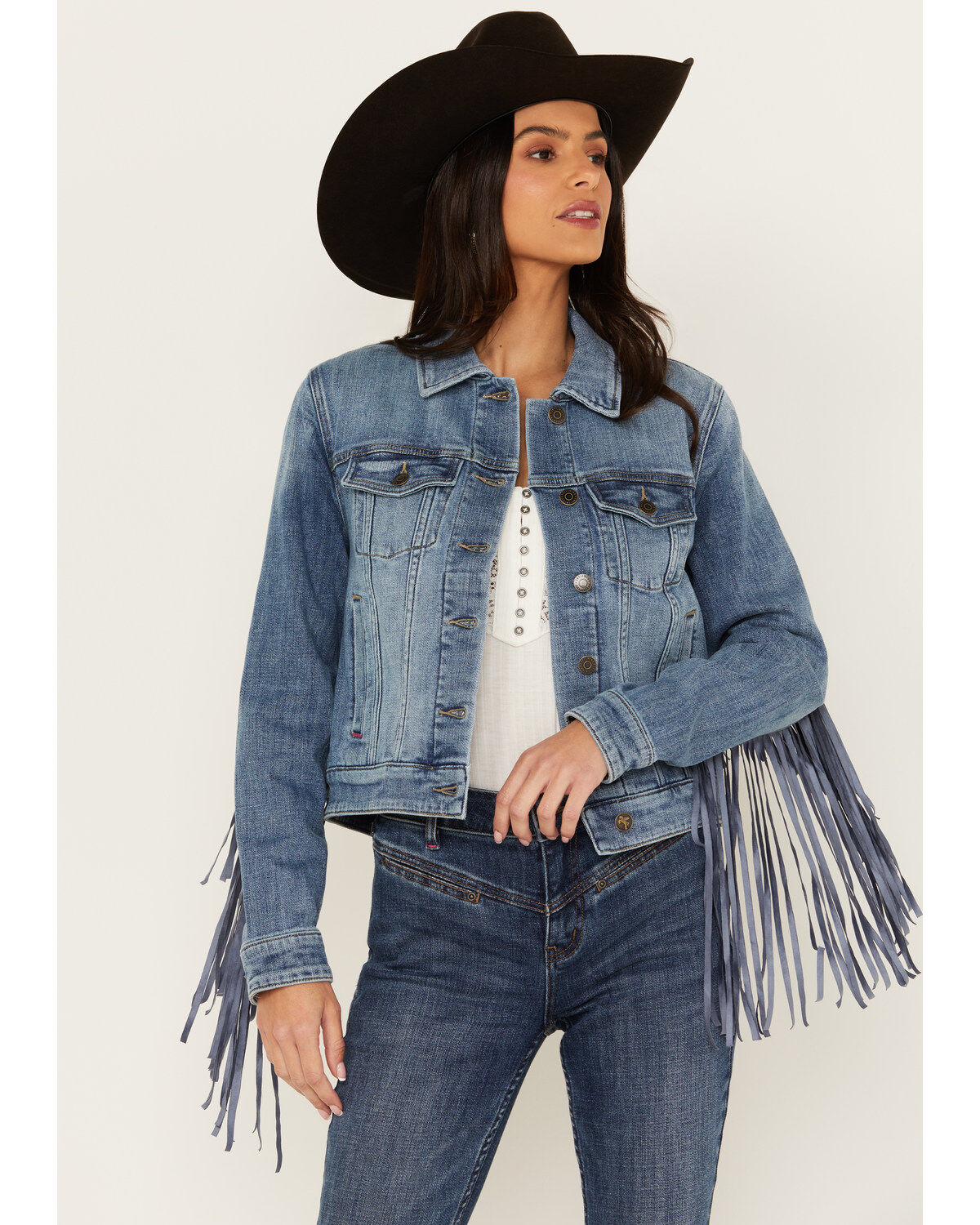 Women's Idyllwind Magnolia Embossed Trucker Jacket