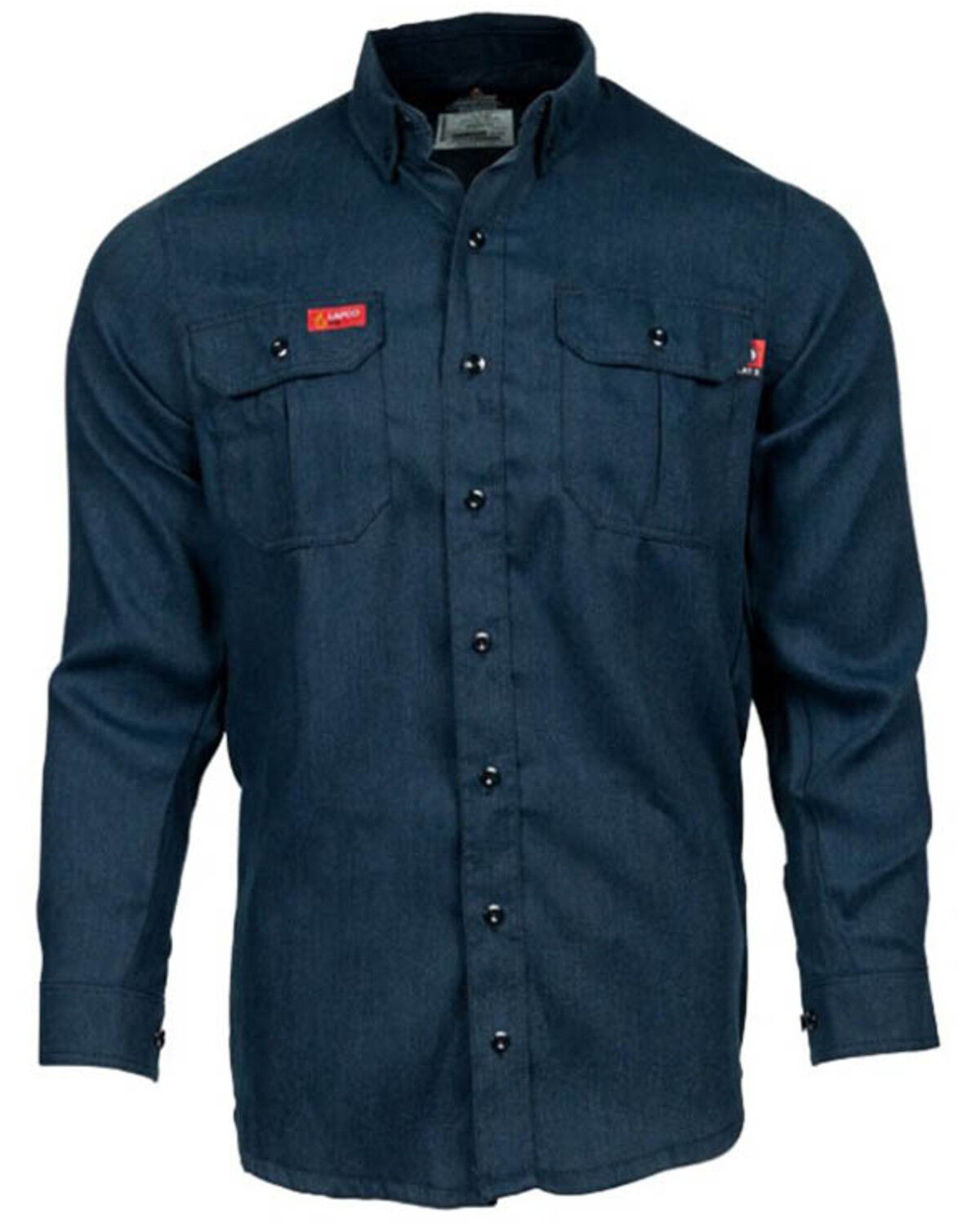 Men's Lapco FR Modern Uniform Long Sleeve Button-Down Work Shirt