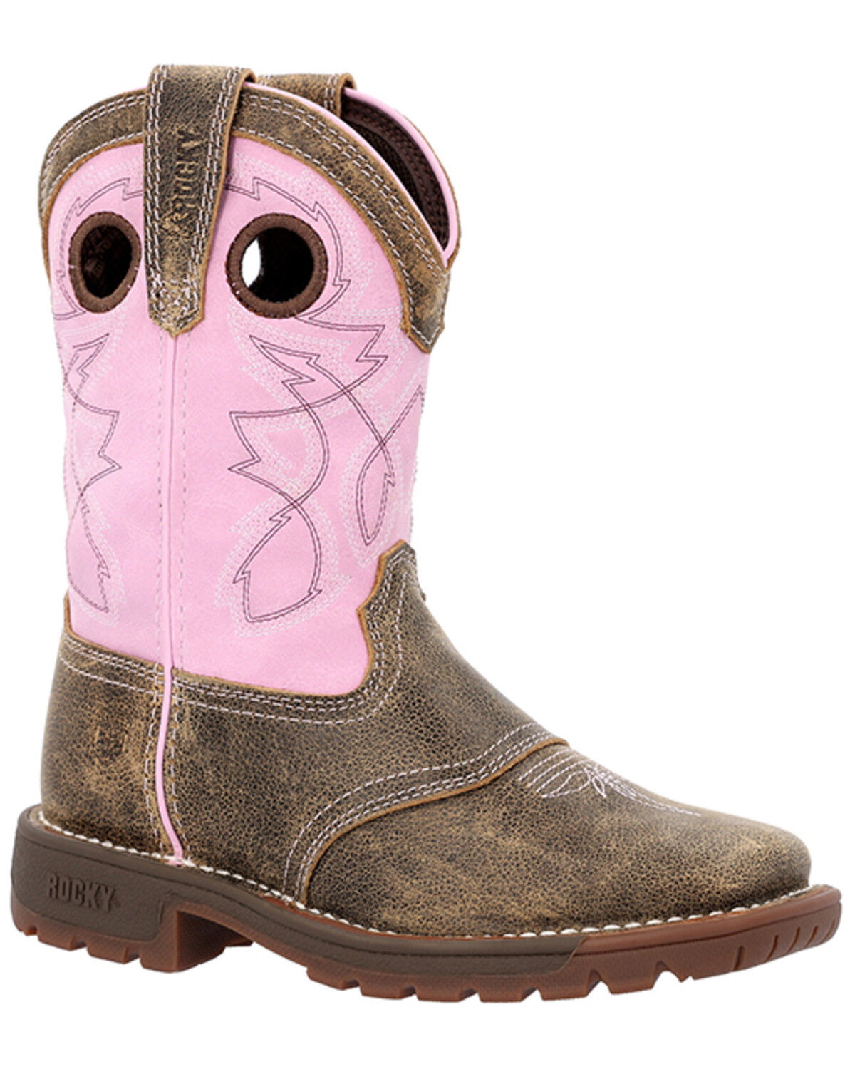 Girls' Rocky Little Legacy Waterproof Western Boots - Broad Square Toe