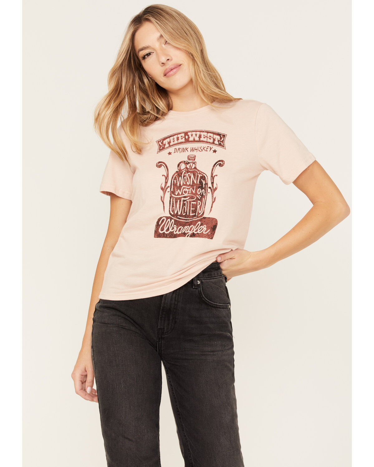 Women's Wrangler Boot Barn Exclusive Drink Whiskey Graphic Tee