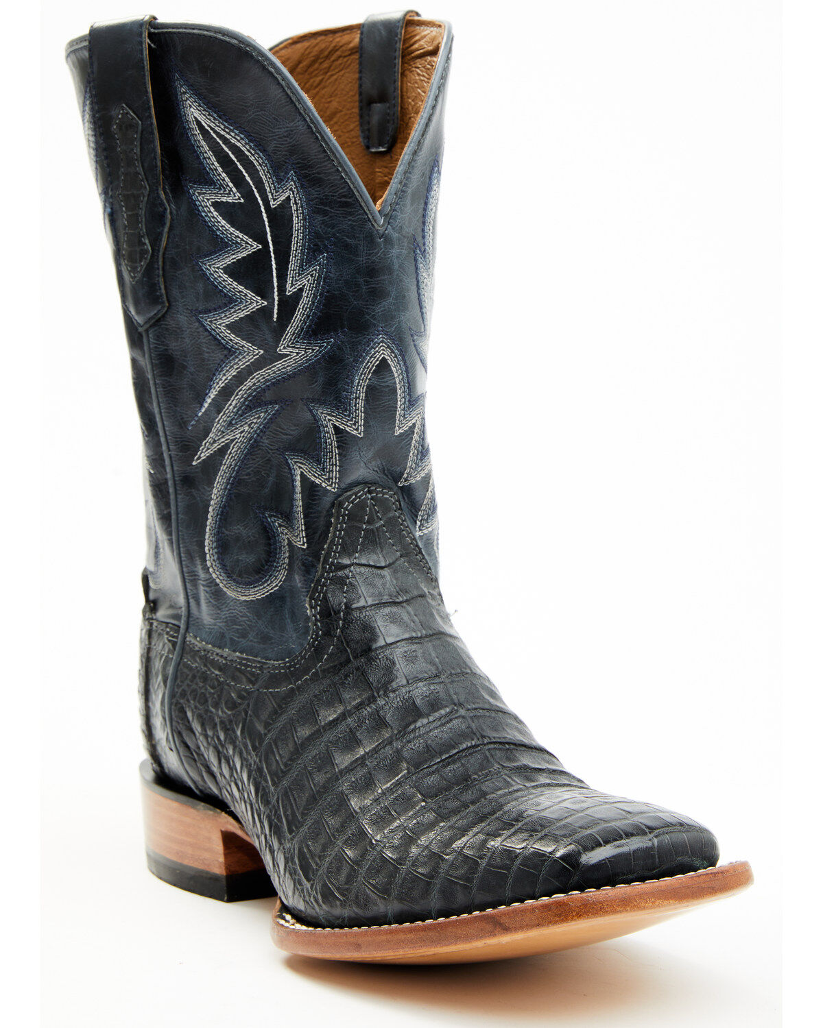 Men's Cody James Exotic Caiman Belly Western Boots - Broad Square Toe