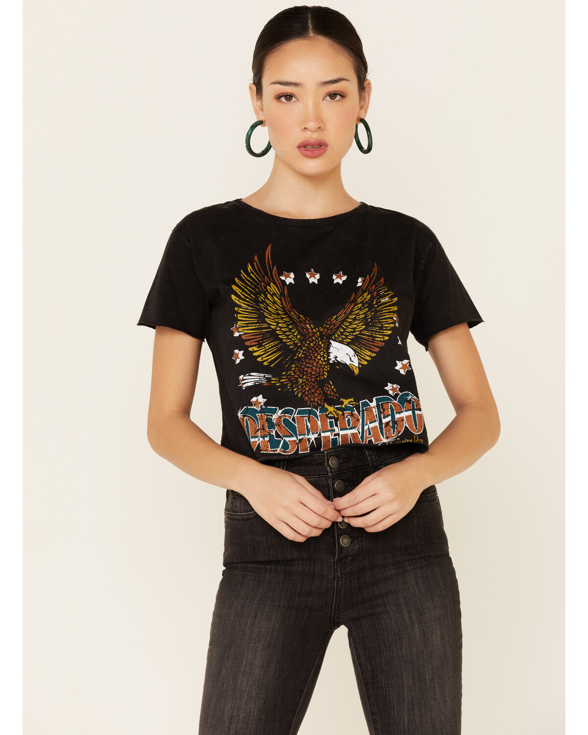 Women's Country Deep Acid Washed Desperado Graphic Tee