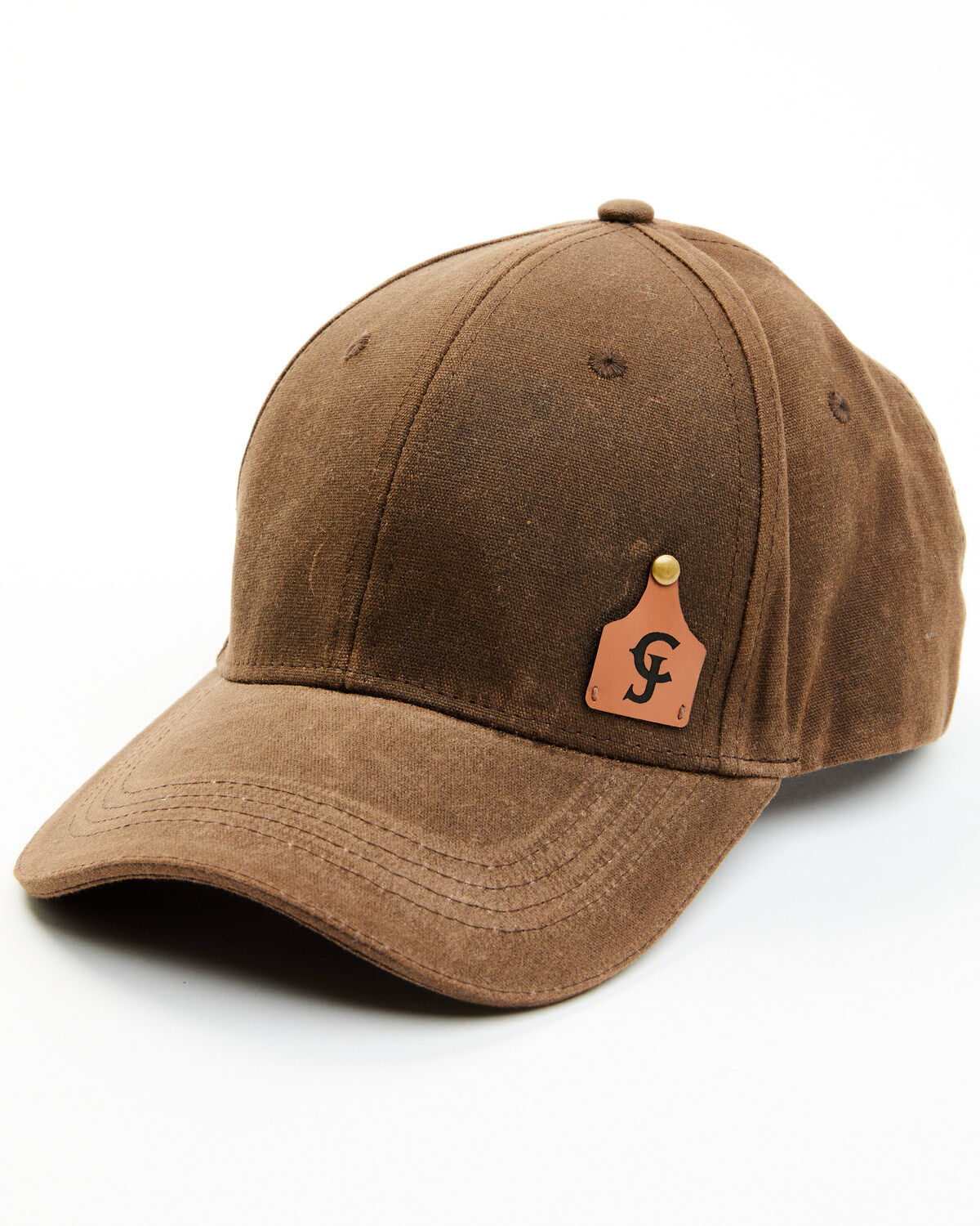 Men's Cody James Leather Tag Oilskin Ball Cap
