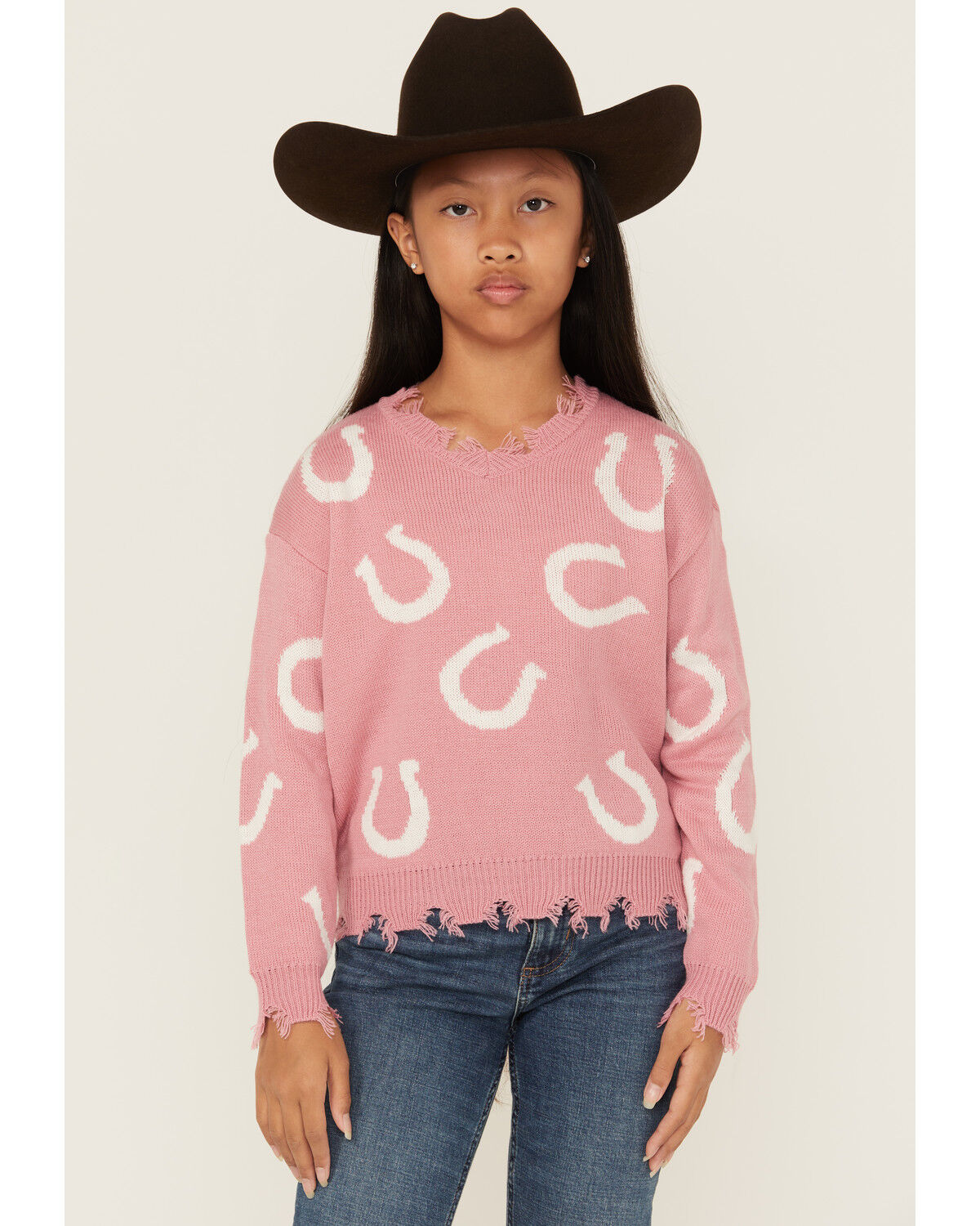 Girls' Self Esteem Horseshoe Sweater