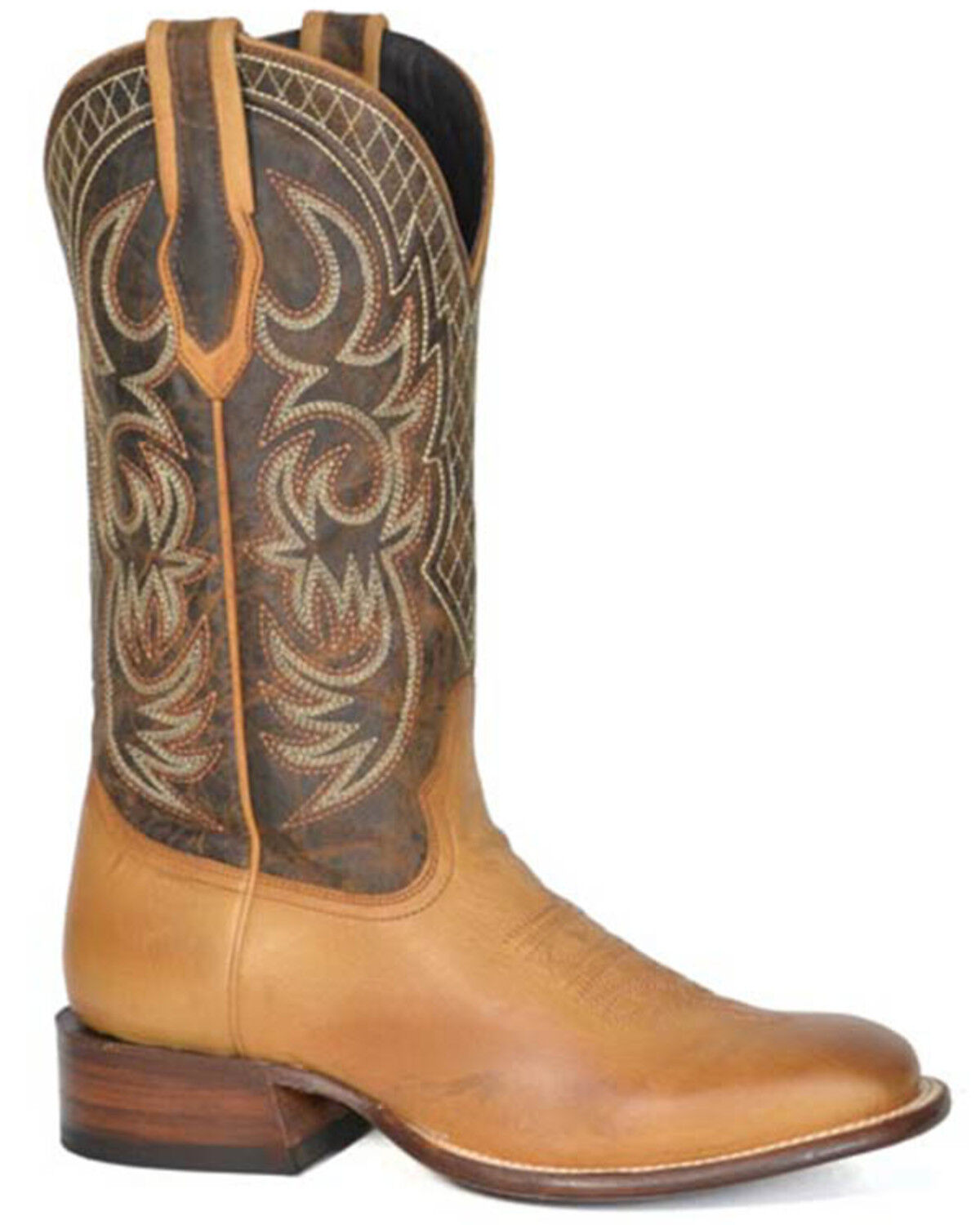 Men's Stetson Bowie Western Boots - Broad Square Toe