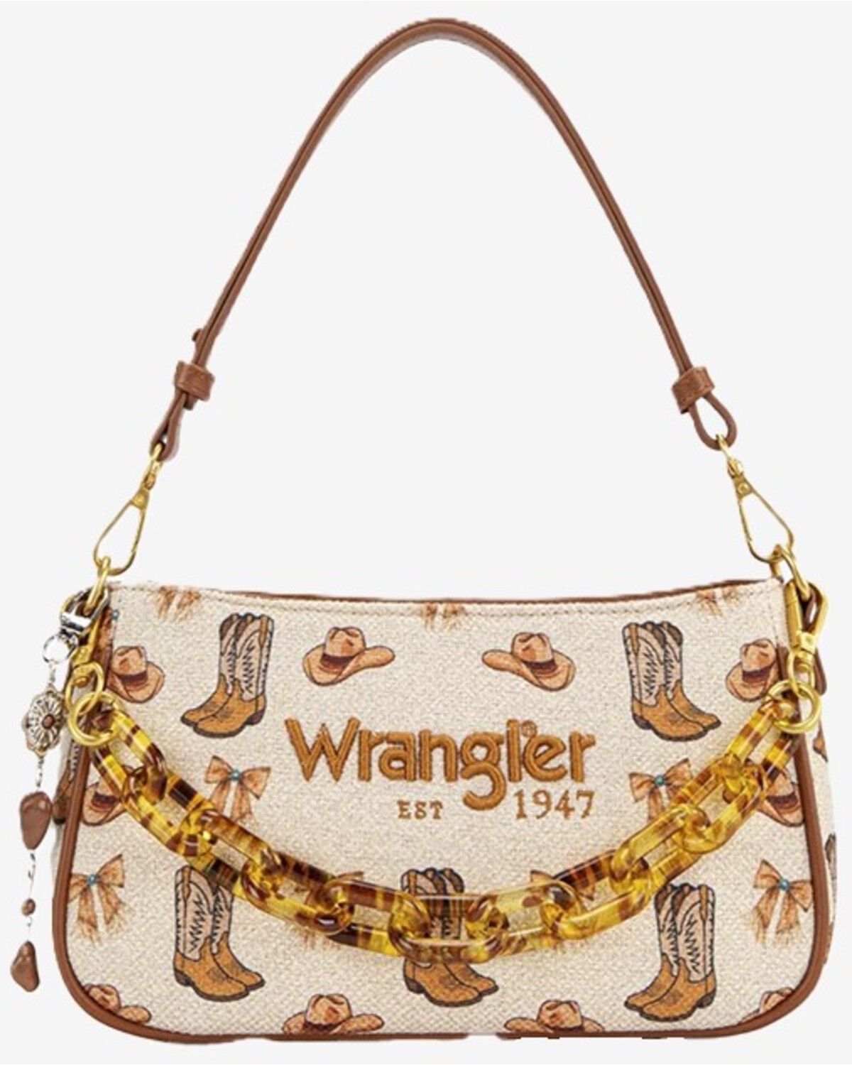 Women's Wrangler Rodeo Icons Western Baguette Shoulder Bag