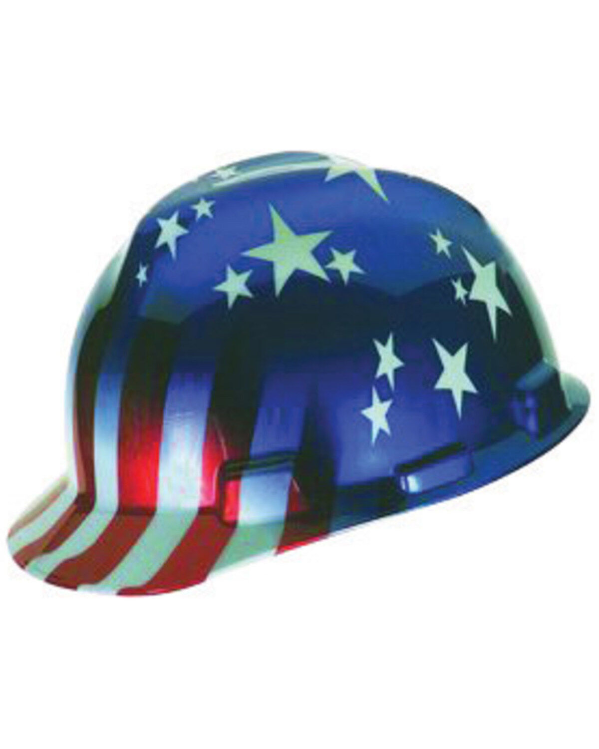 Men's MSA Stars & Stripes Print V-Gard Cap Style Work Hard Hat