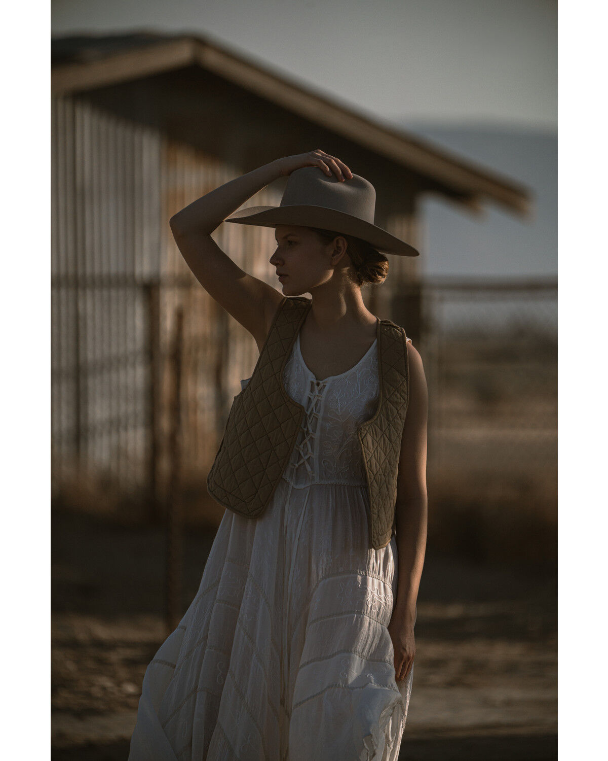 Women's Scully Lace-Up Jacquard Maxi Dress