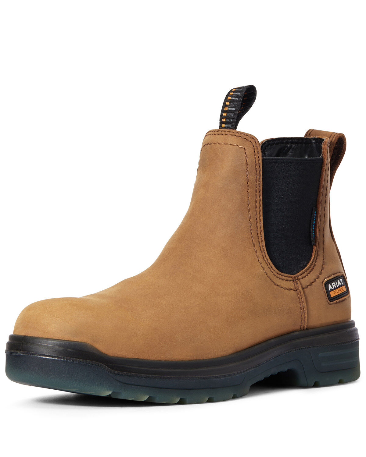 Men's Ariat Turbo Chelsea Waterproof Work Boots - Soft Toe
