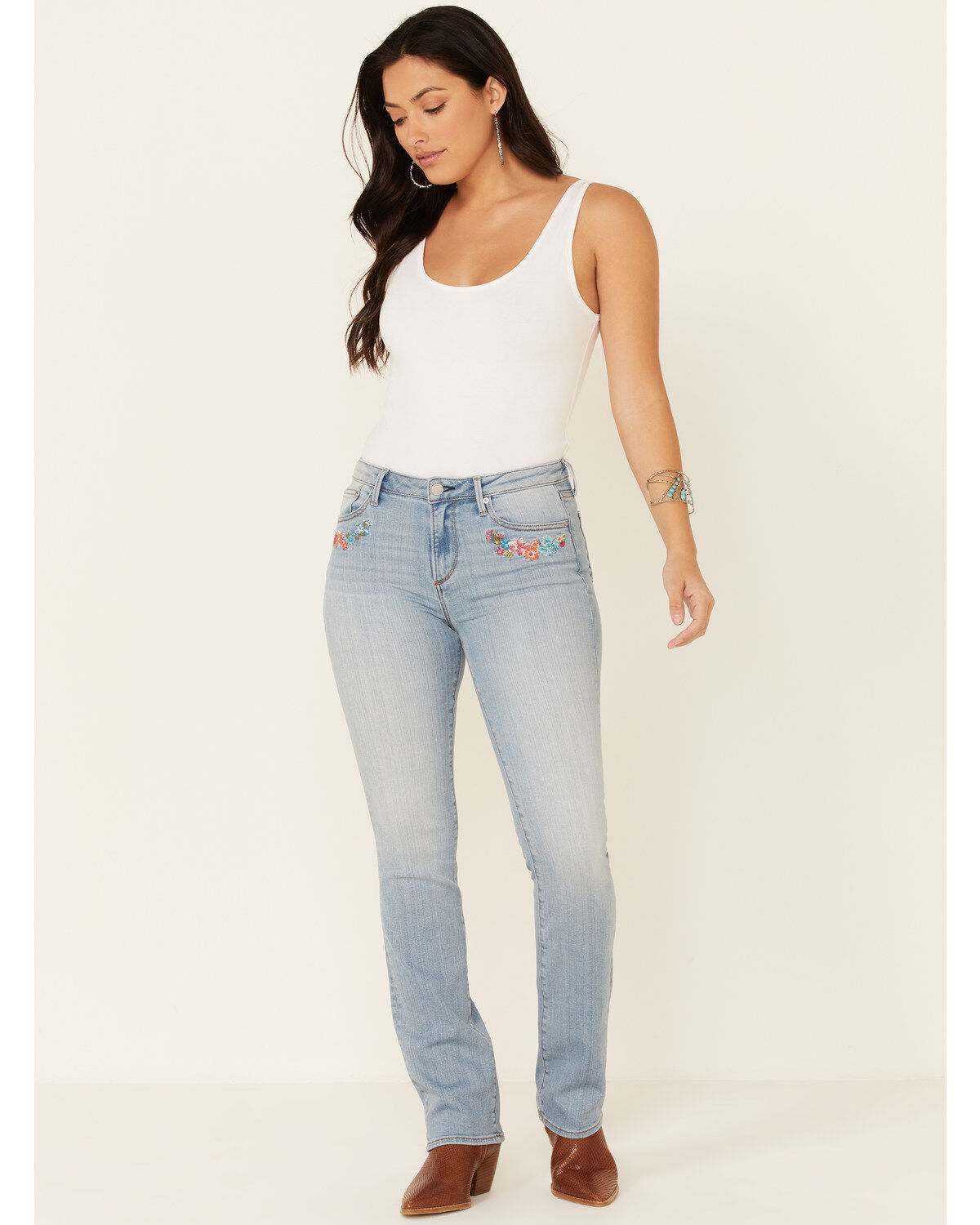 Women's Driftwood Flower Power Flare Leg Jeans