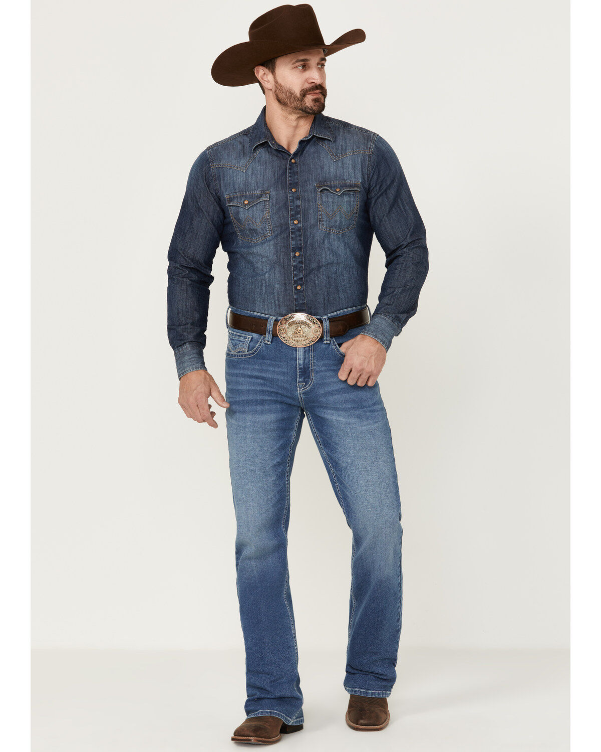 Men's Cody James Silverton Light Wash Stretch Relaxed Bootcut Jeans