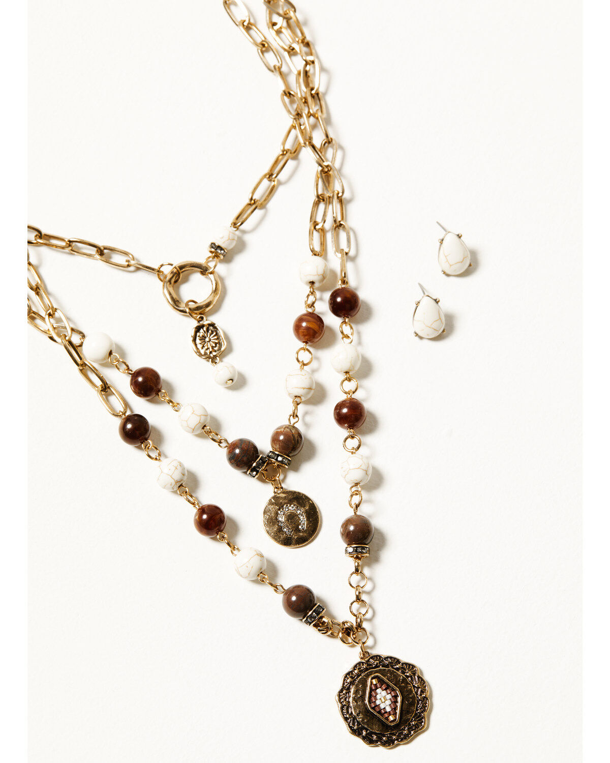 Women's Shyanne Summer Moon Antique Gold Jewelry Set - 3 Piece