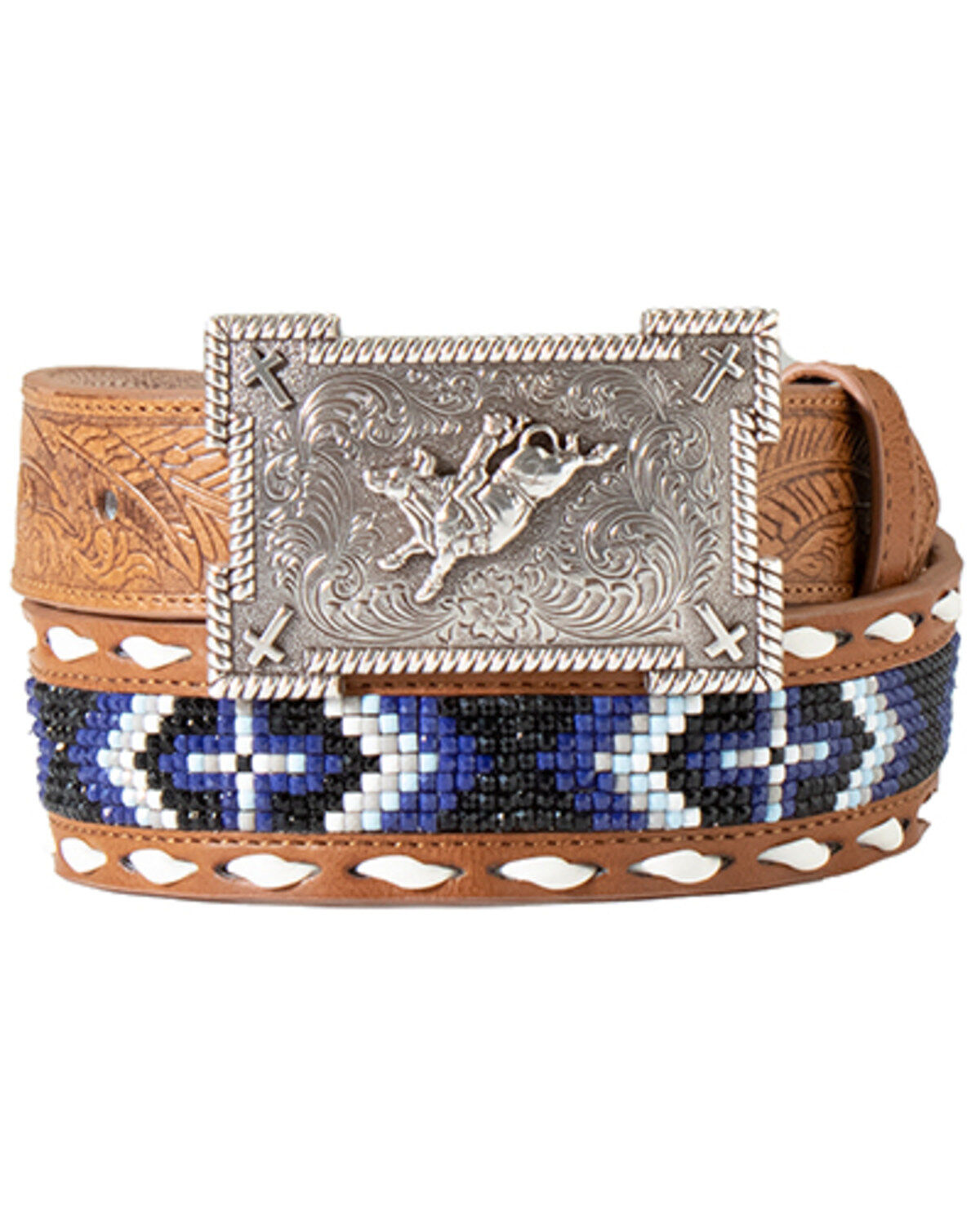 Boys' M & F Western Southwestern Leather Belt