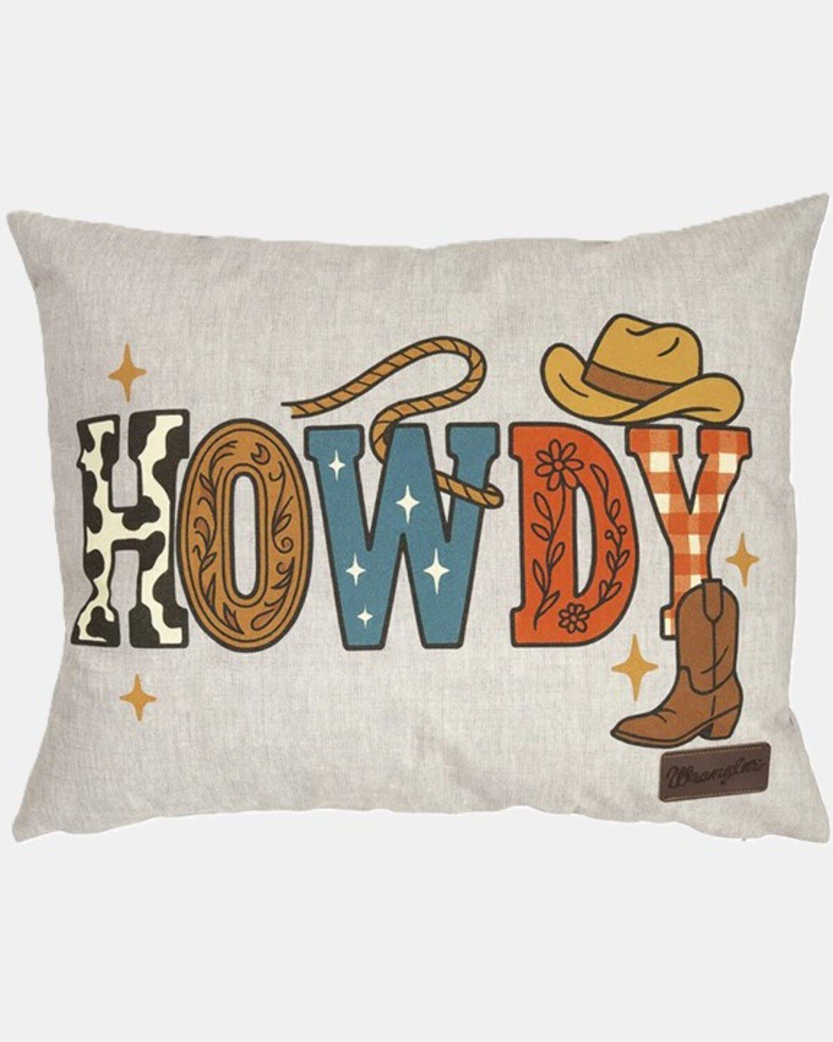 Wrangler Howdy Outdoor Pillow