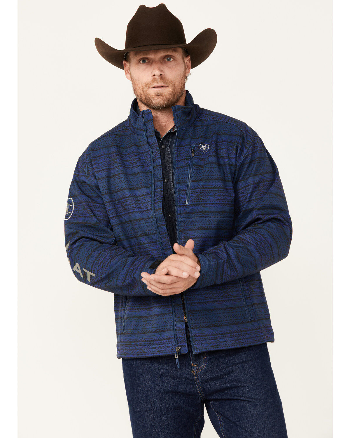 Men's Ariat Logo 2.0 Southwestern Softshell Jacket