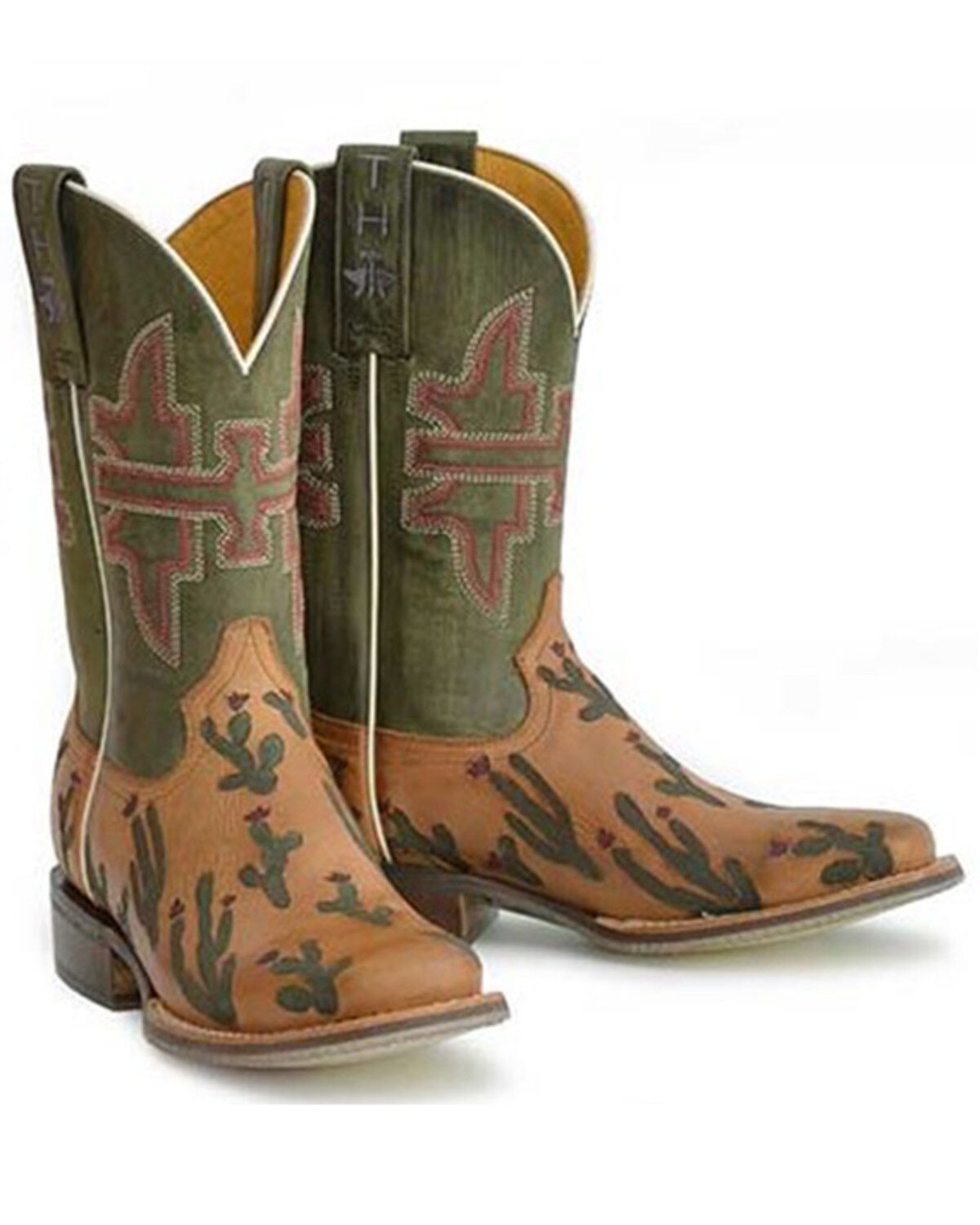 Women's Tin Haul Cactaplicity Western Boots - Broad Square Toe