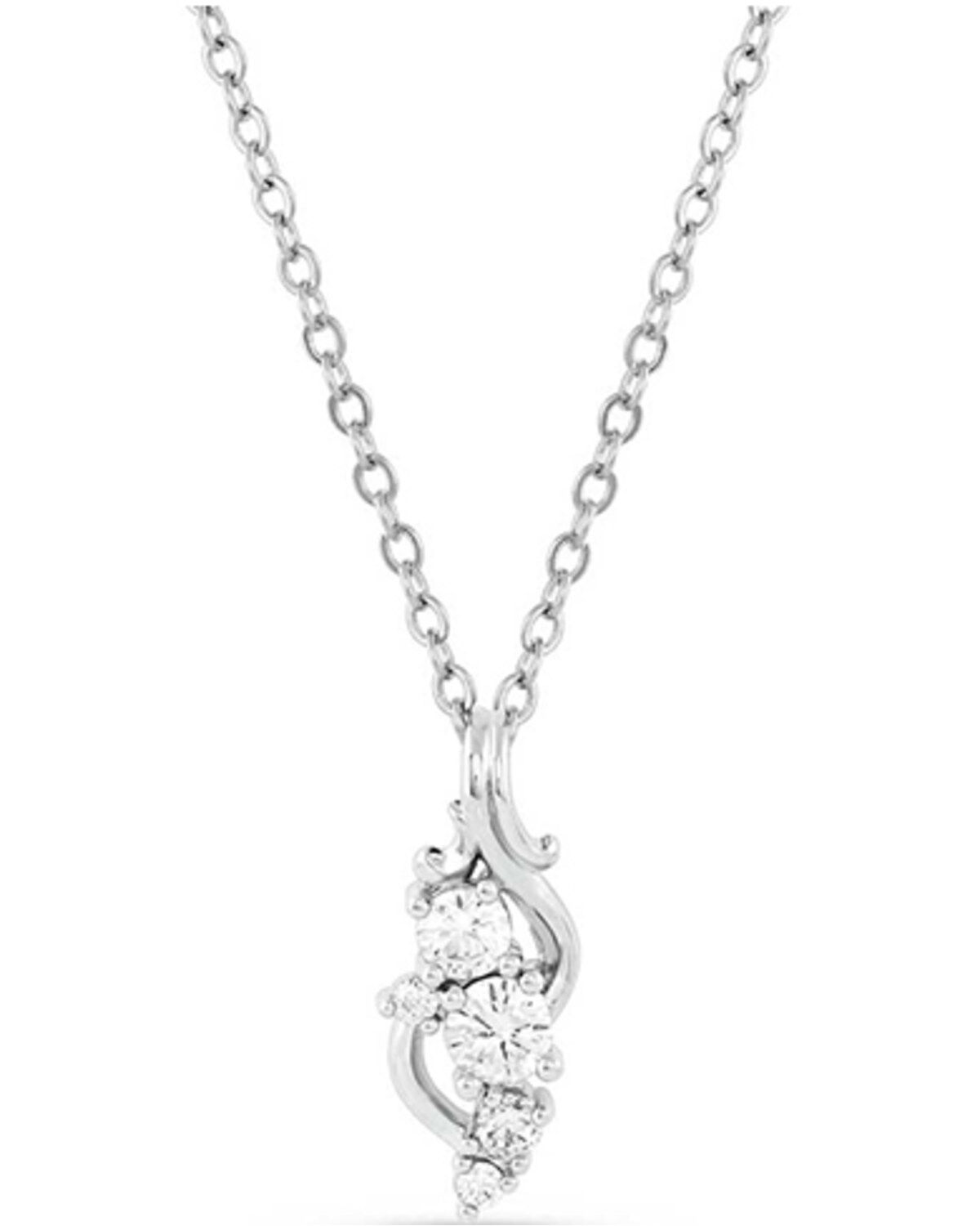 Women's Montana Silversmiths Fiery Ice Flower Necklace