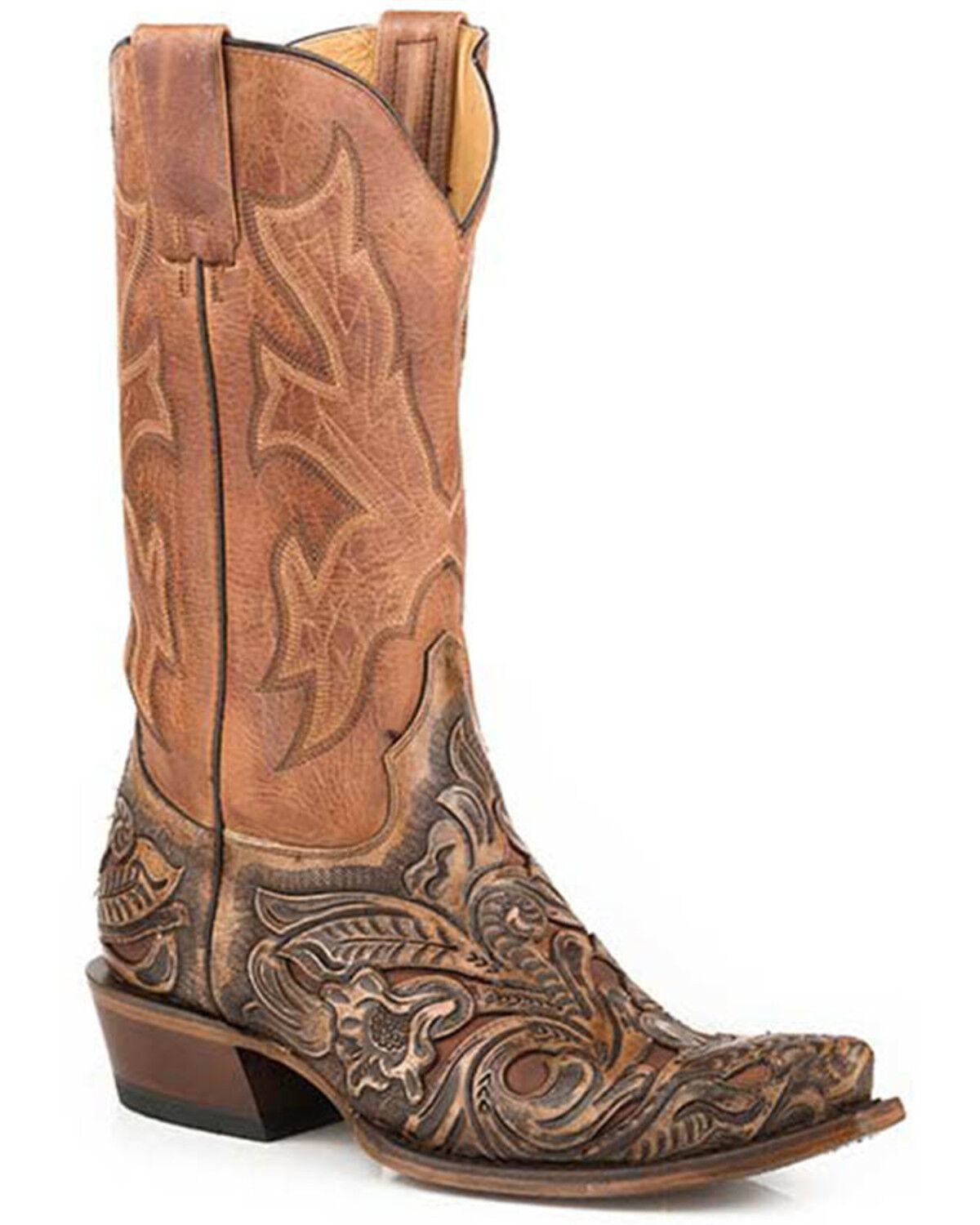 Men's Stetson Wicks Western Boots - Snip Toe