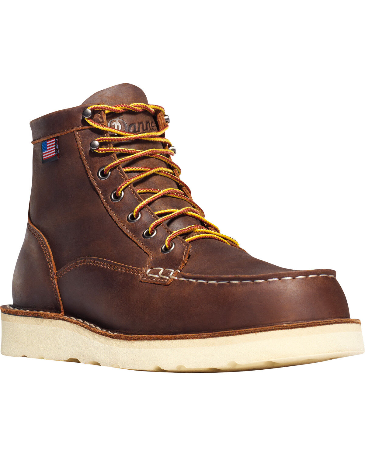 Men's Danner 6" Bull Run Moc Toe Work Boots - Steel Toe