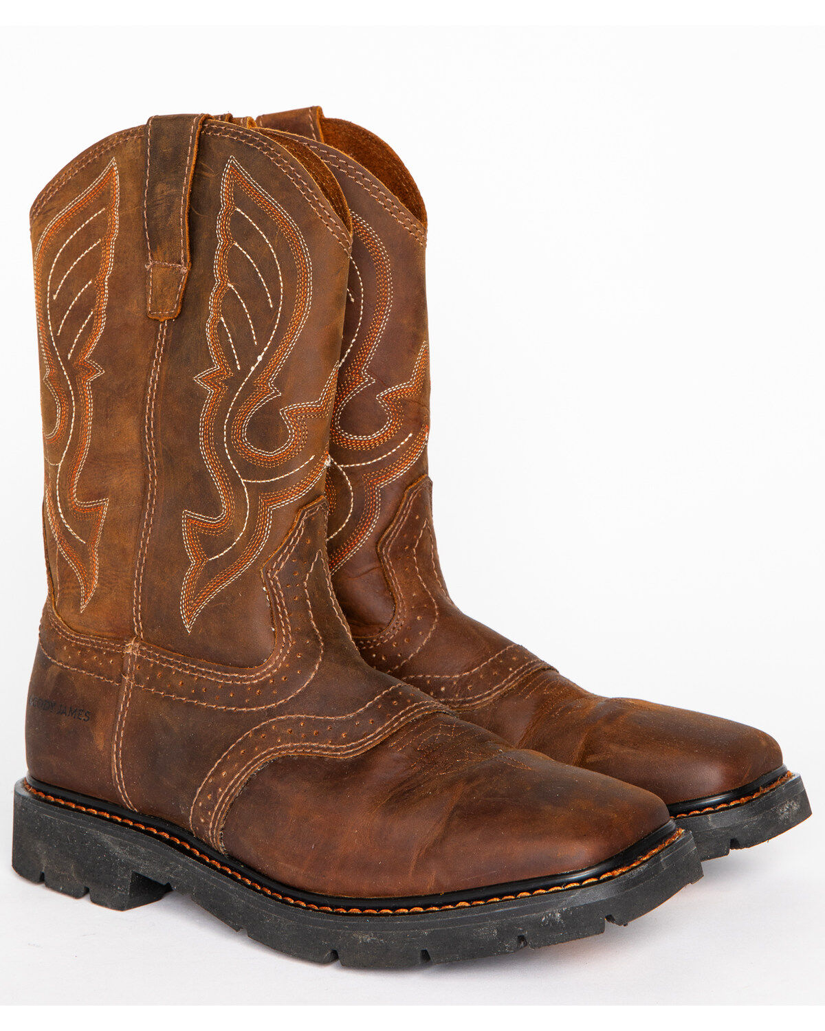 Men's Cody James Mustang Western Work Boots - Soft Toe