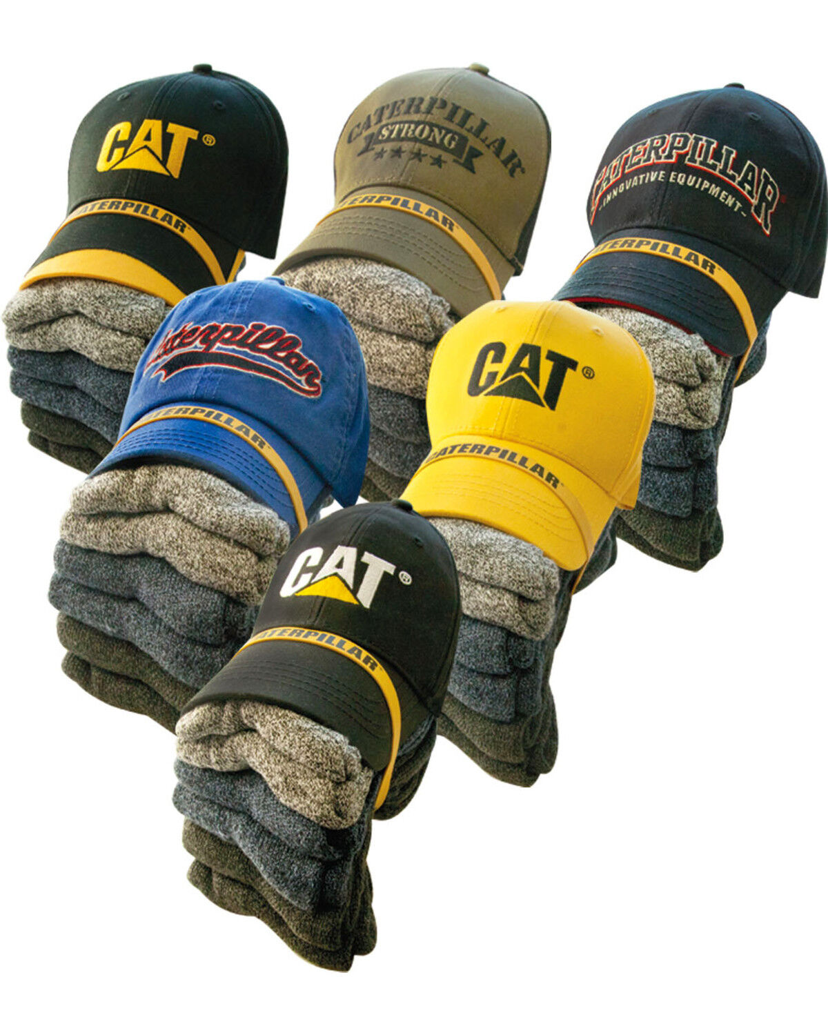 Men's CAT Ball Cap and Sock Bundle