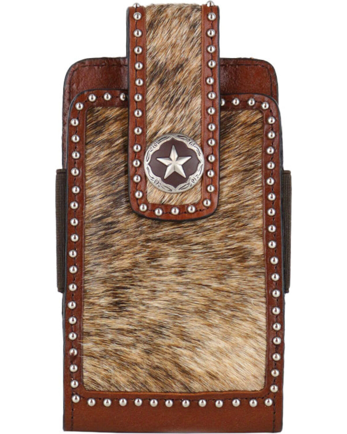 Men's M & F Western Leather Large Smartphone Clip-On Holder