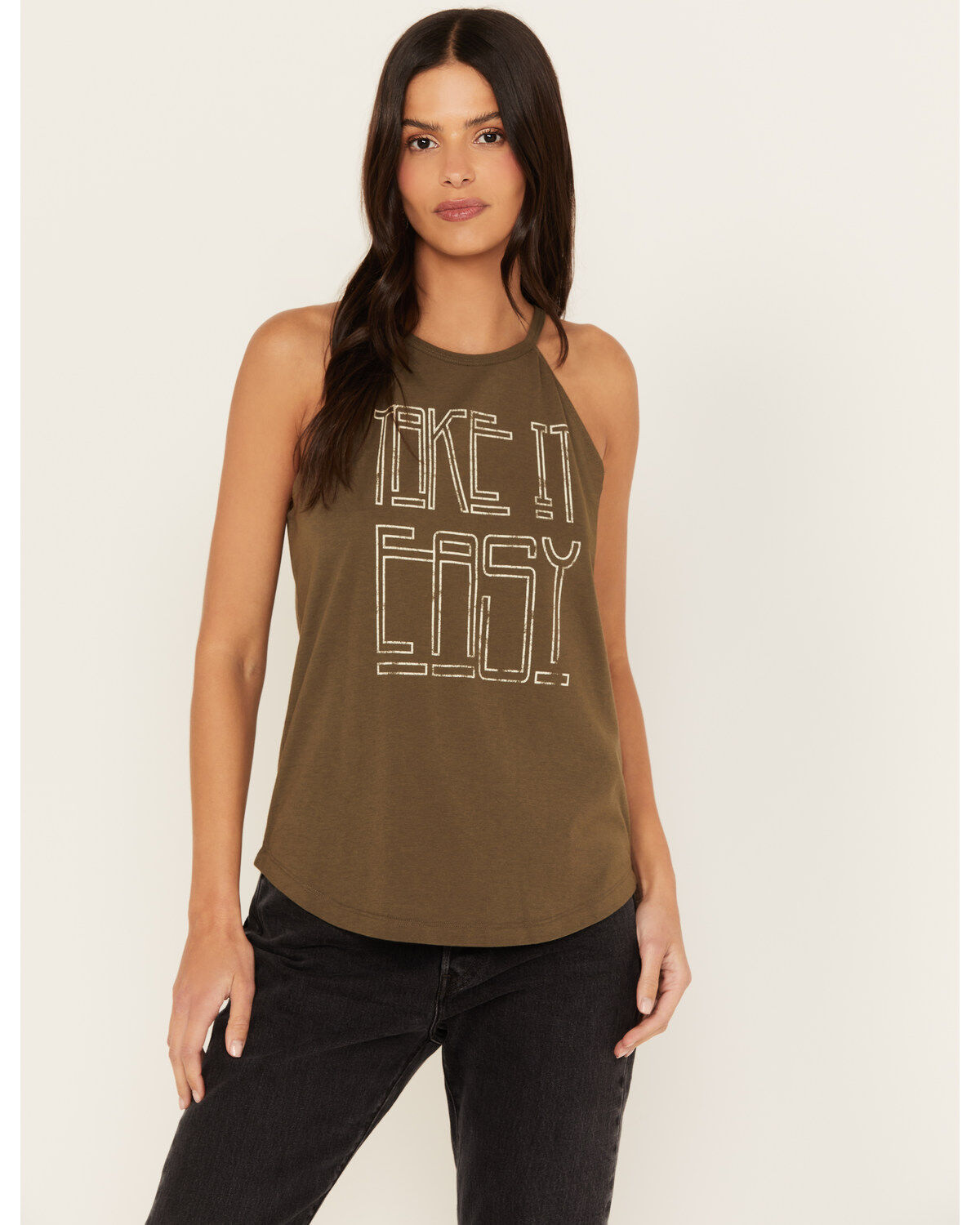 Women's Cleo + Wolf Take it Easy Racer Back Tank