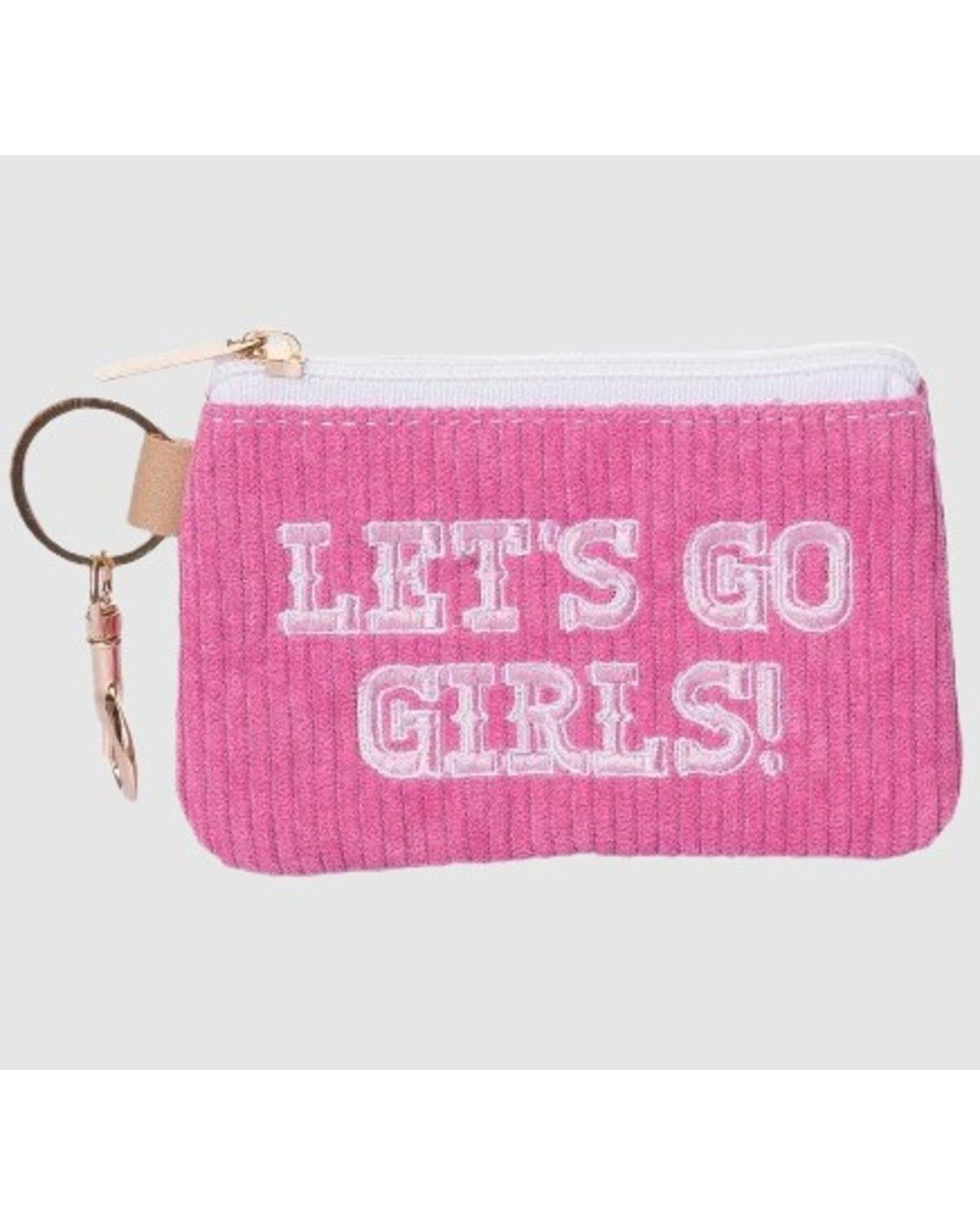 Women's Totalee Gift Let's Go Girls Corduroy Zip Wallet