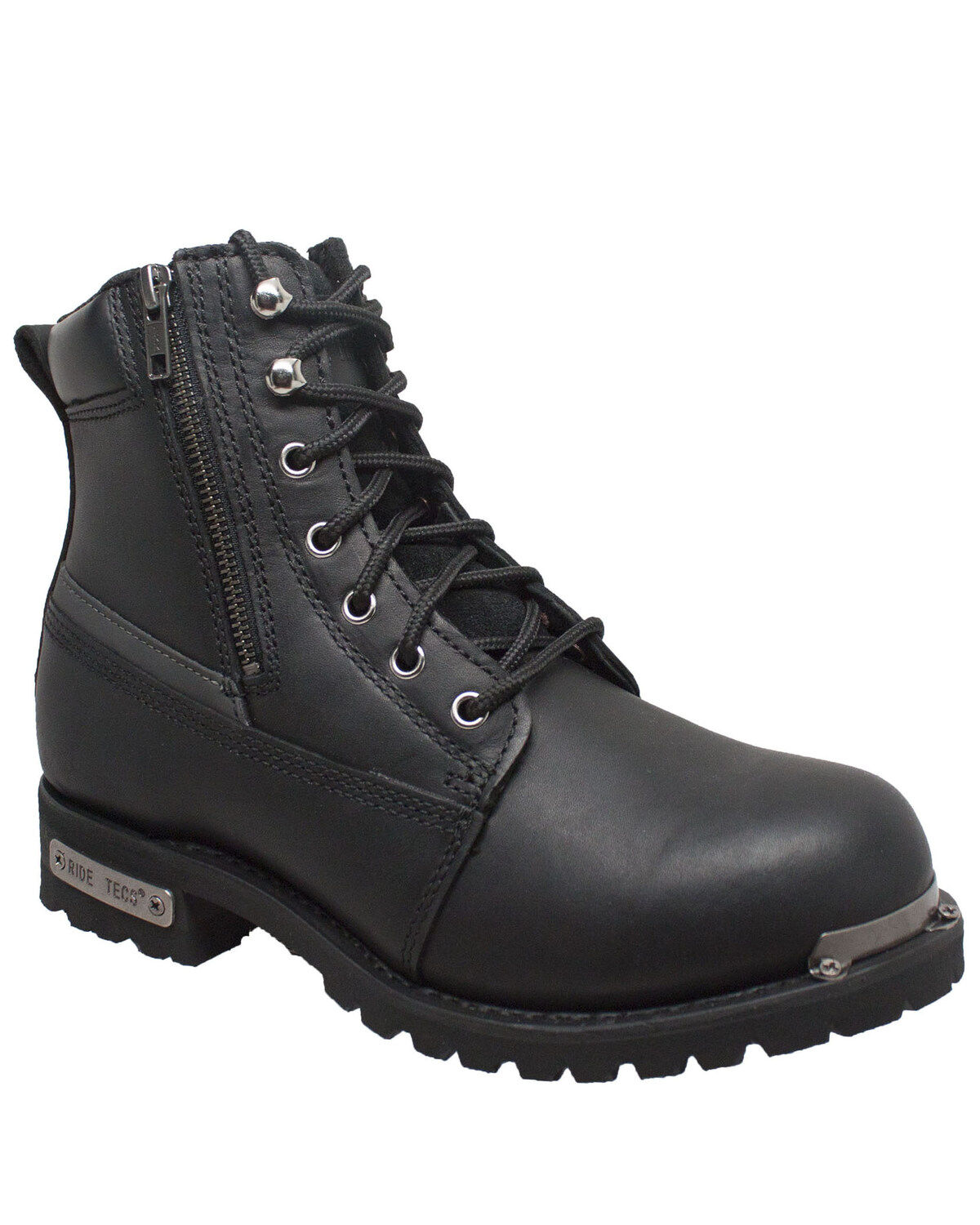 Men's Ad Tec Double Zipper Biker Boots - Soft Toe