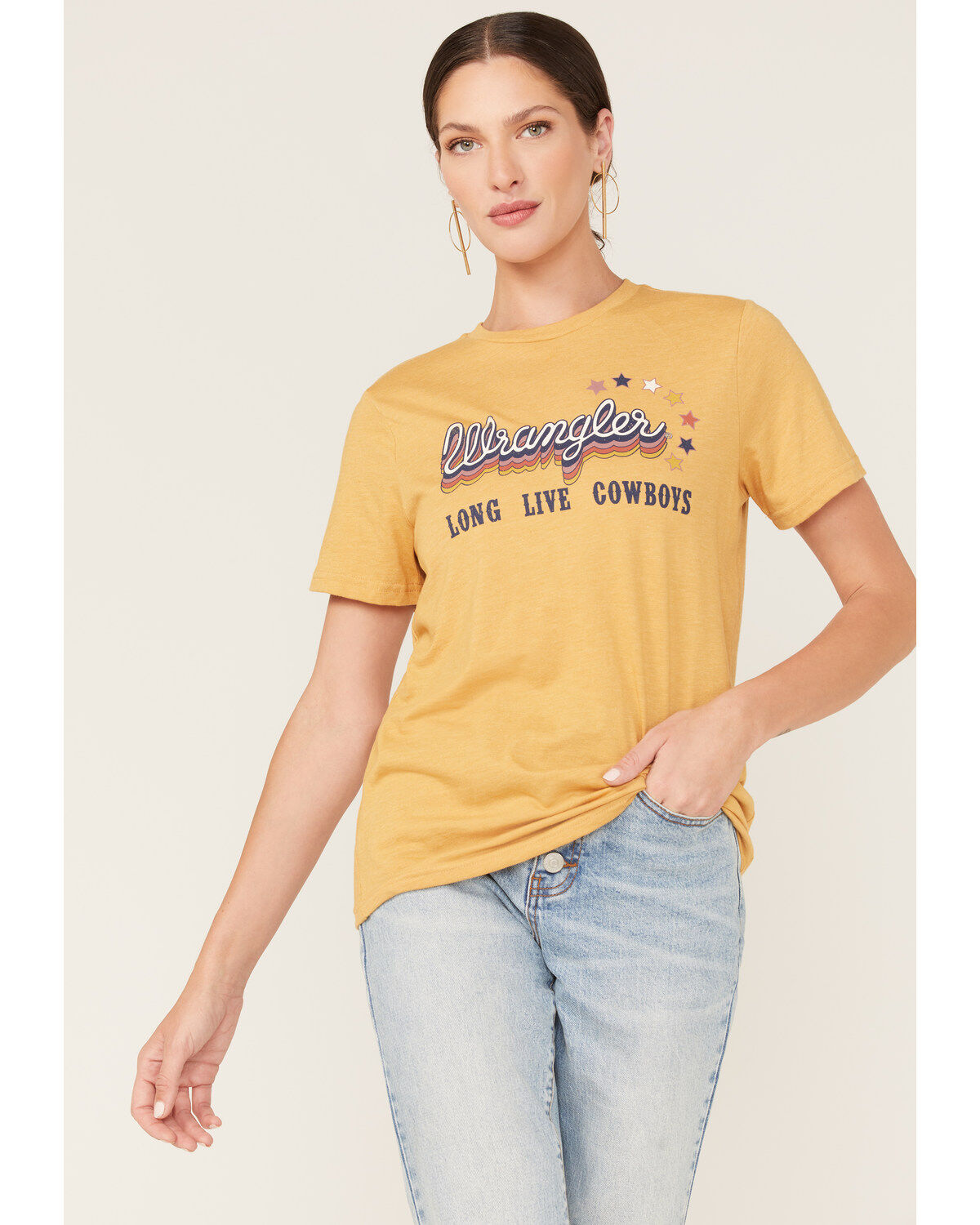 Women's Wrangler Boot Barn Exclusive Long Live Cowboys Desert Graphic