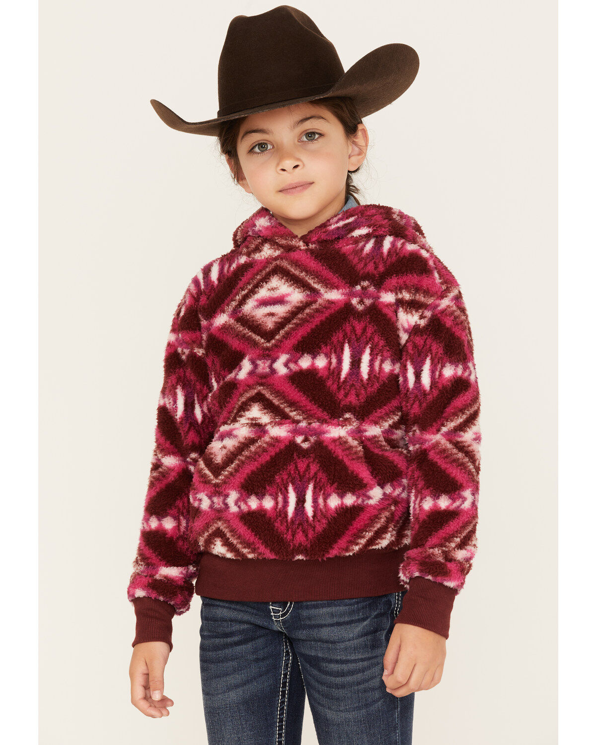 Girls' Shyanne Southwestern Print Fleece Hoodie