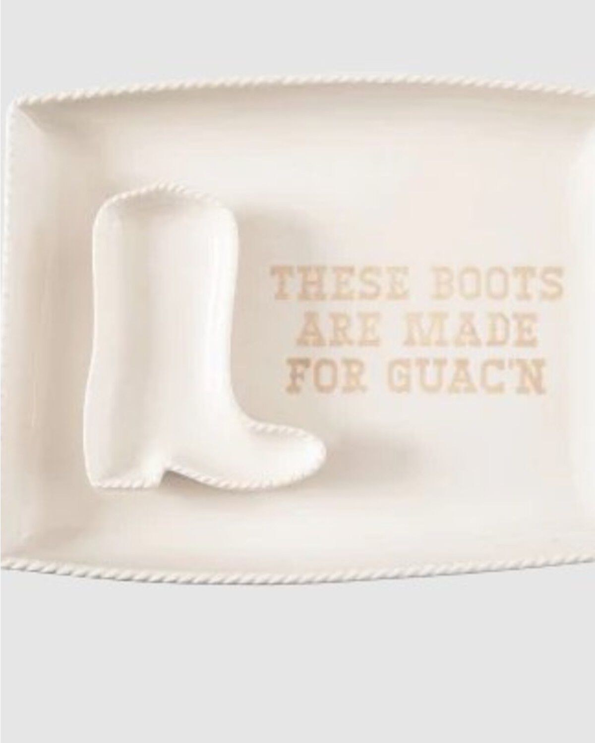 Women's Totalee Gift Boot Quac'n Platter And Bowl Set - 2 Piece