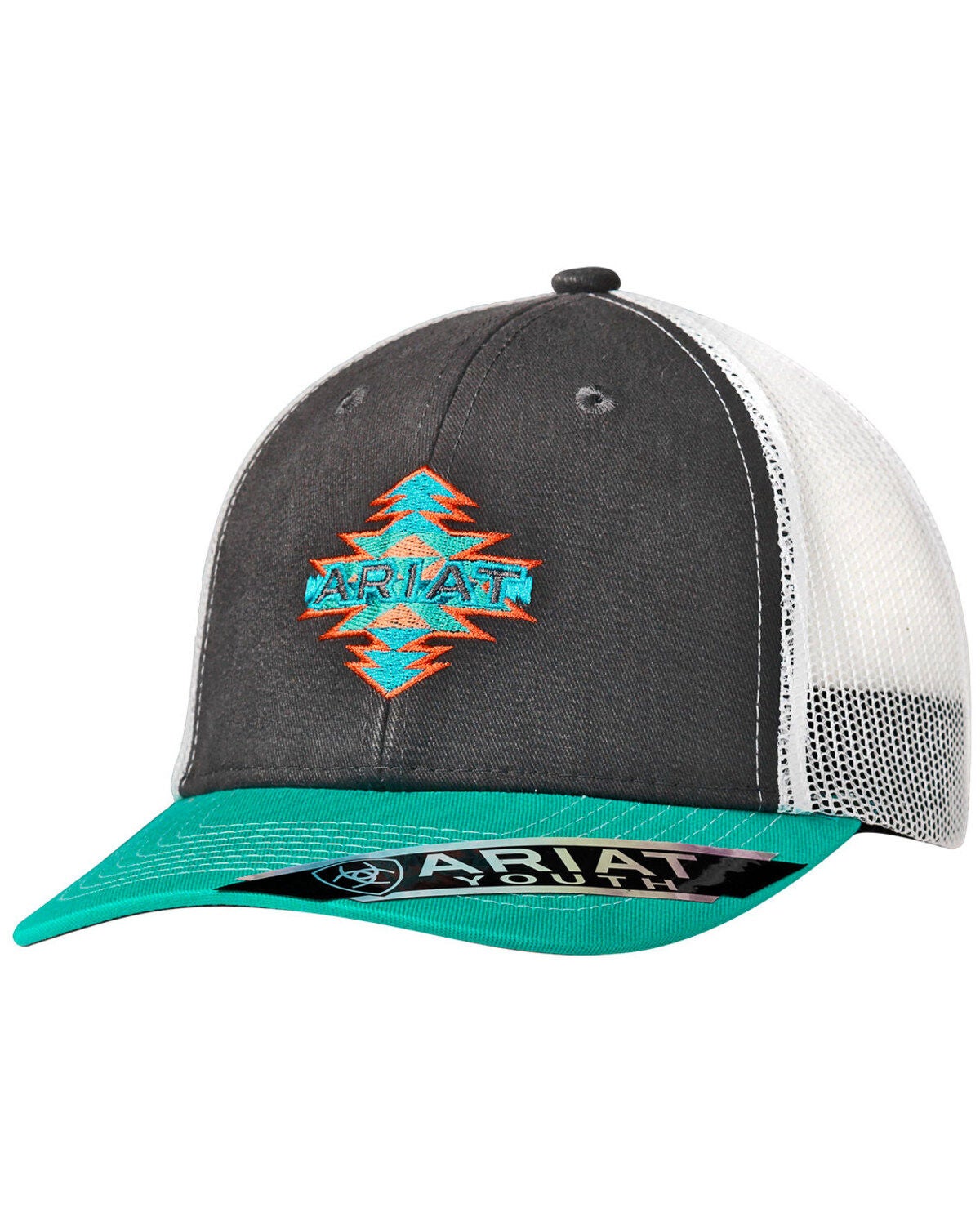Ariat Youth Aztec Turquoise Trucker Cap